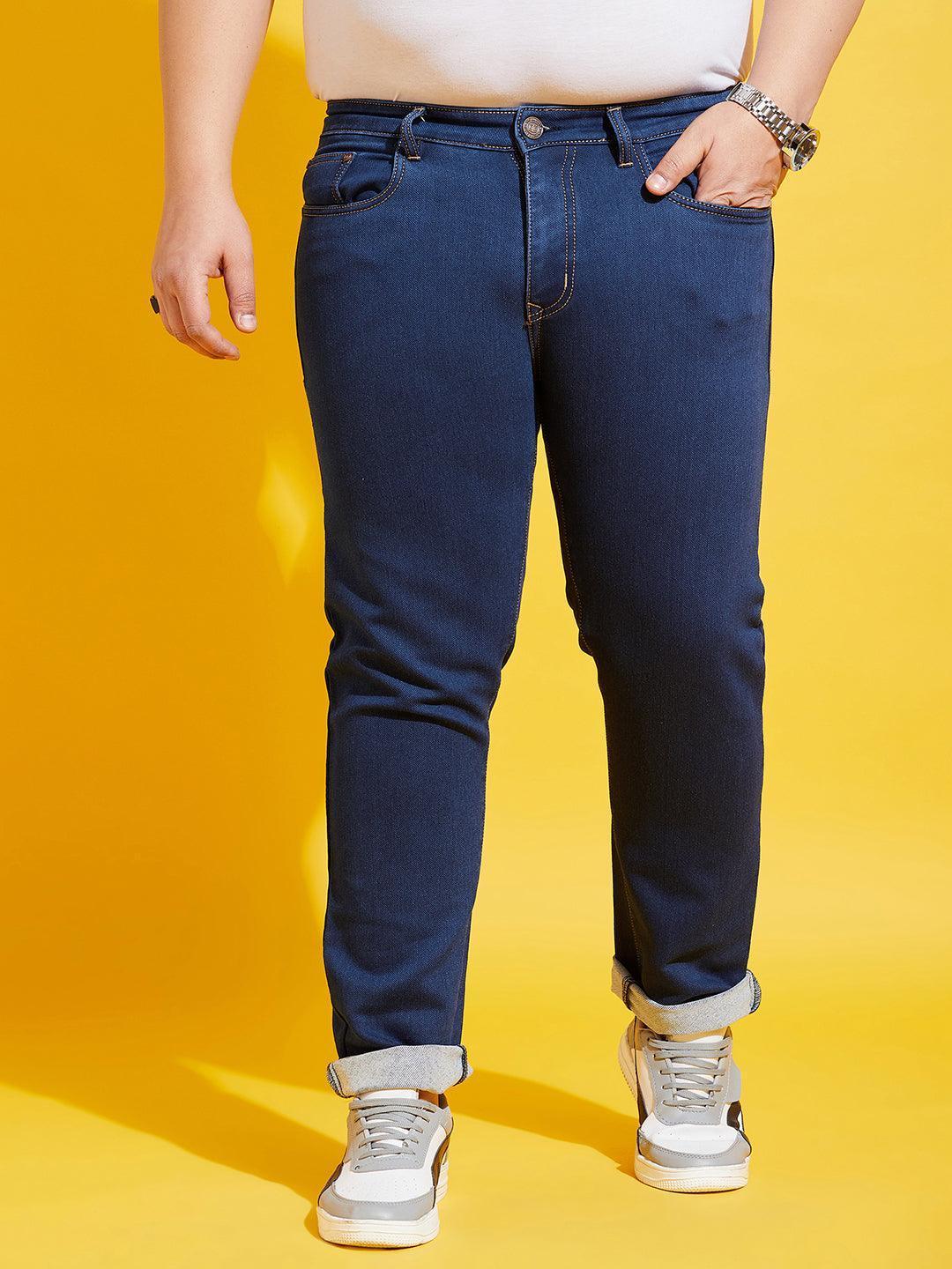 Men Plus Size Inertia Solid Jeans - Image 2
