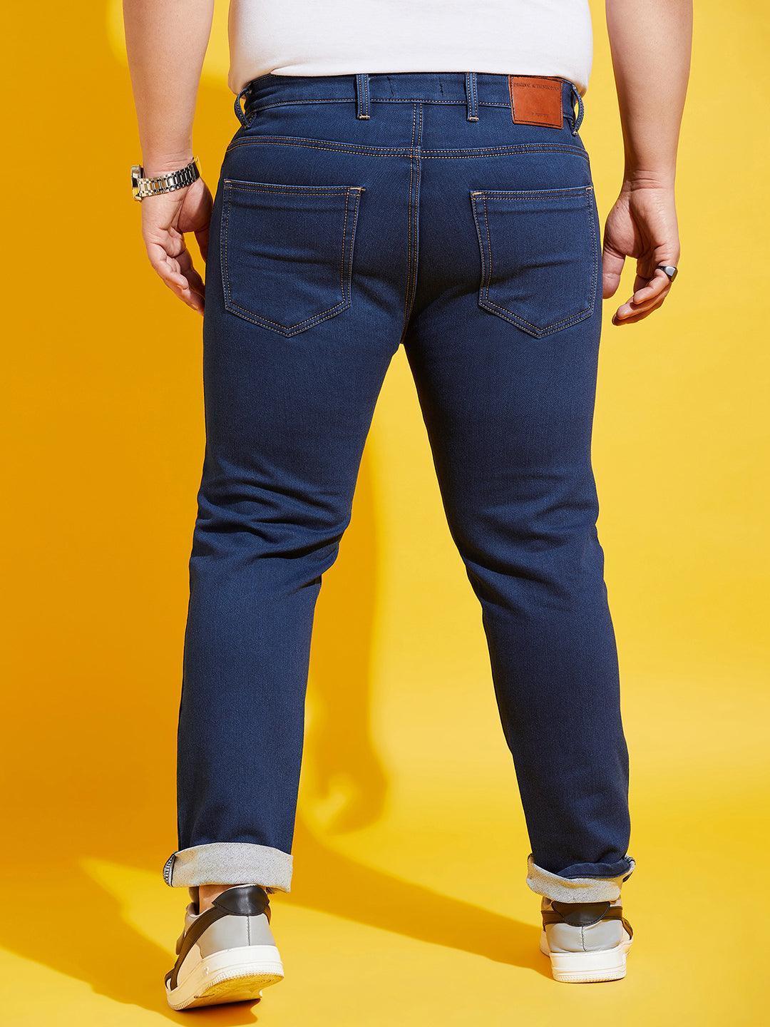 Men Plus Size Inertia Solid Jeans - Image 5