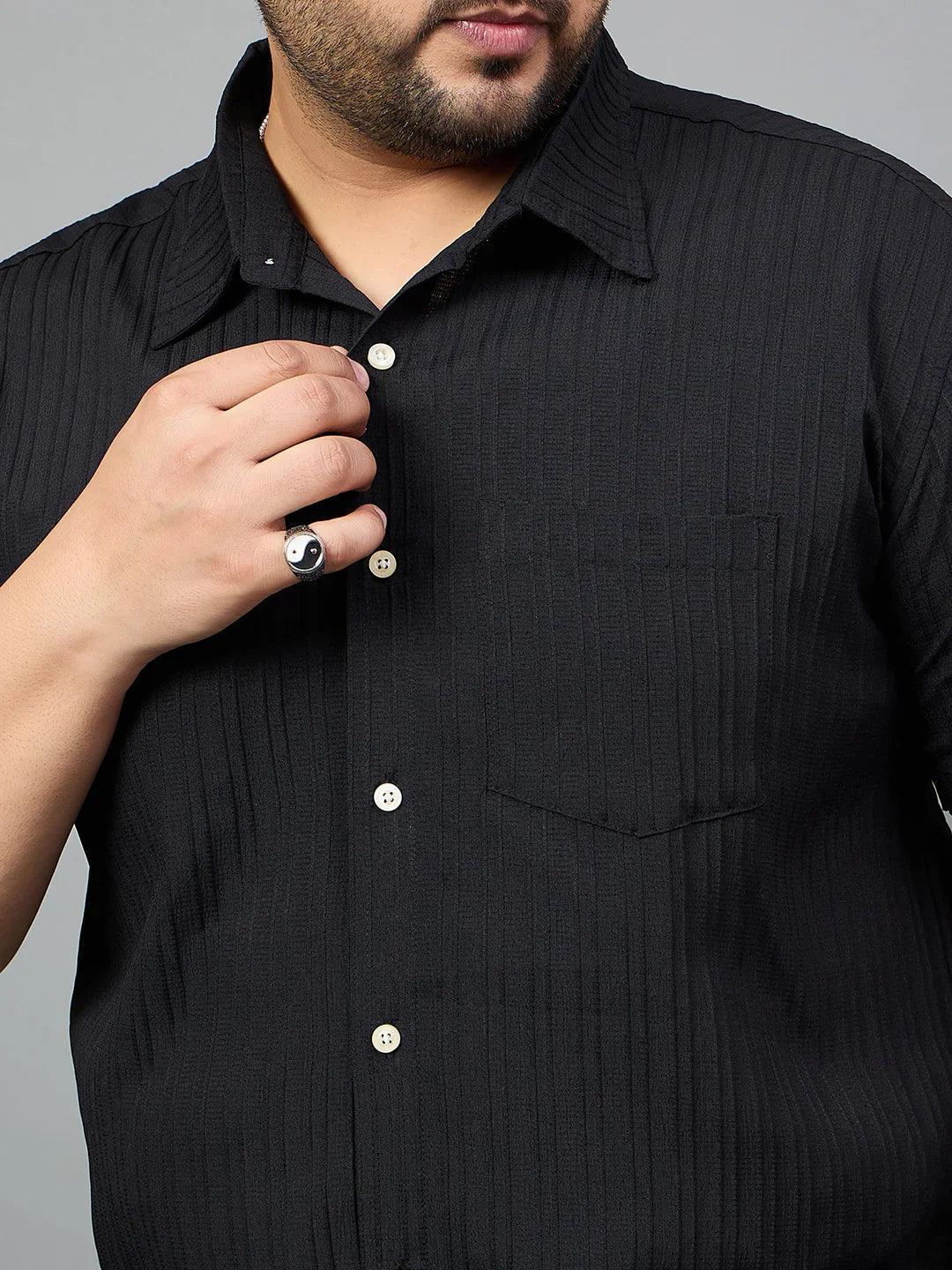 Men Plus Size Isco Solid Shirt - Image 6
