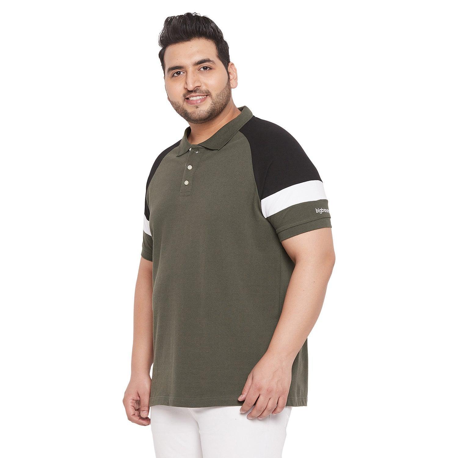 Men Plus Size Jaime Colorblock Polo Tshirt - Image 3