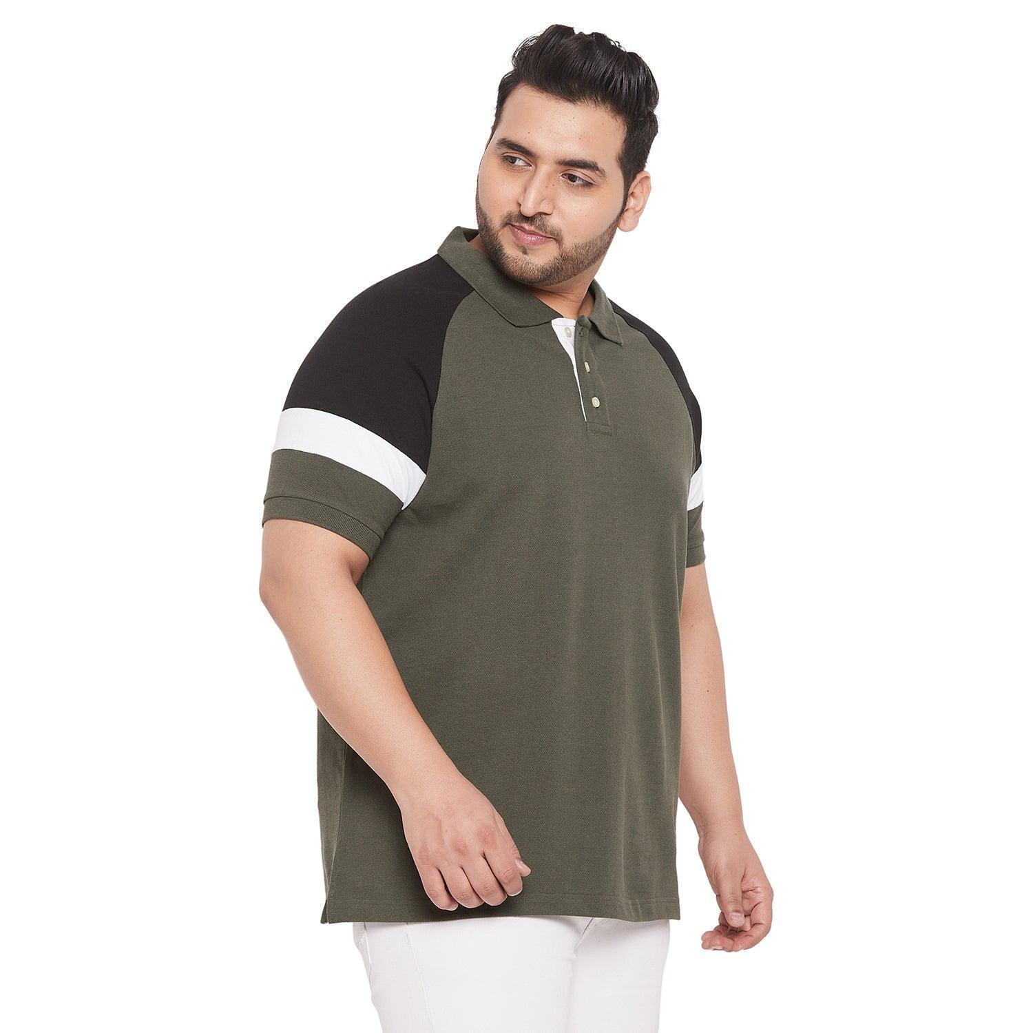 Men Plus Size Jaime Colorblock Polo Tshirt - Image 4