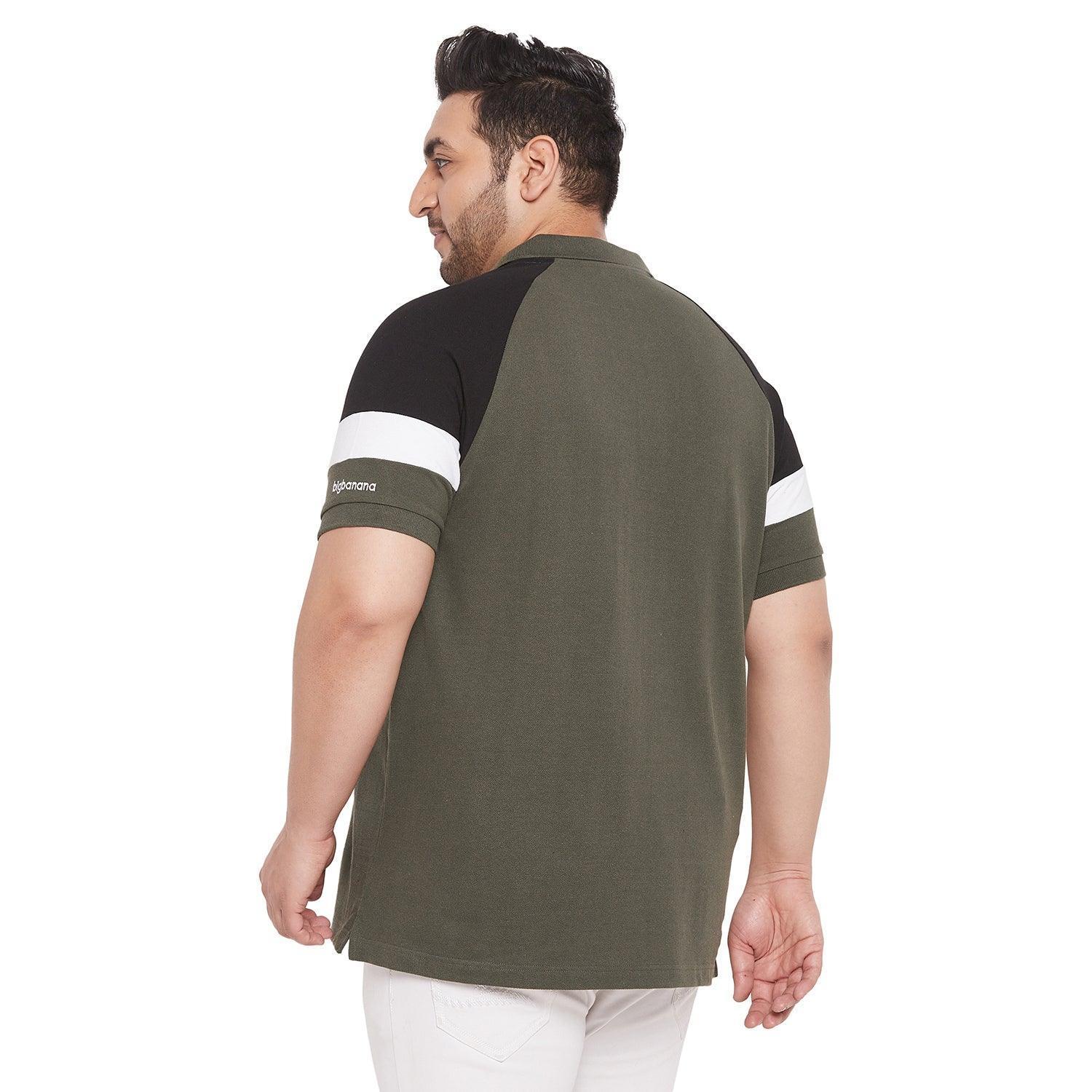 Men Plus Size Jaime Colorblock Polo Tshirt - Image 5