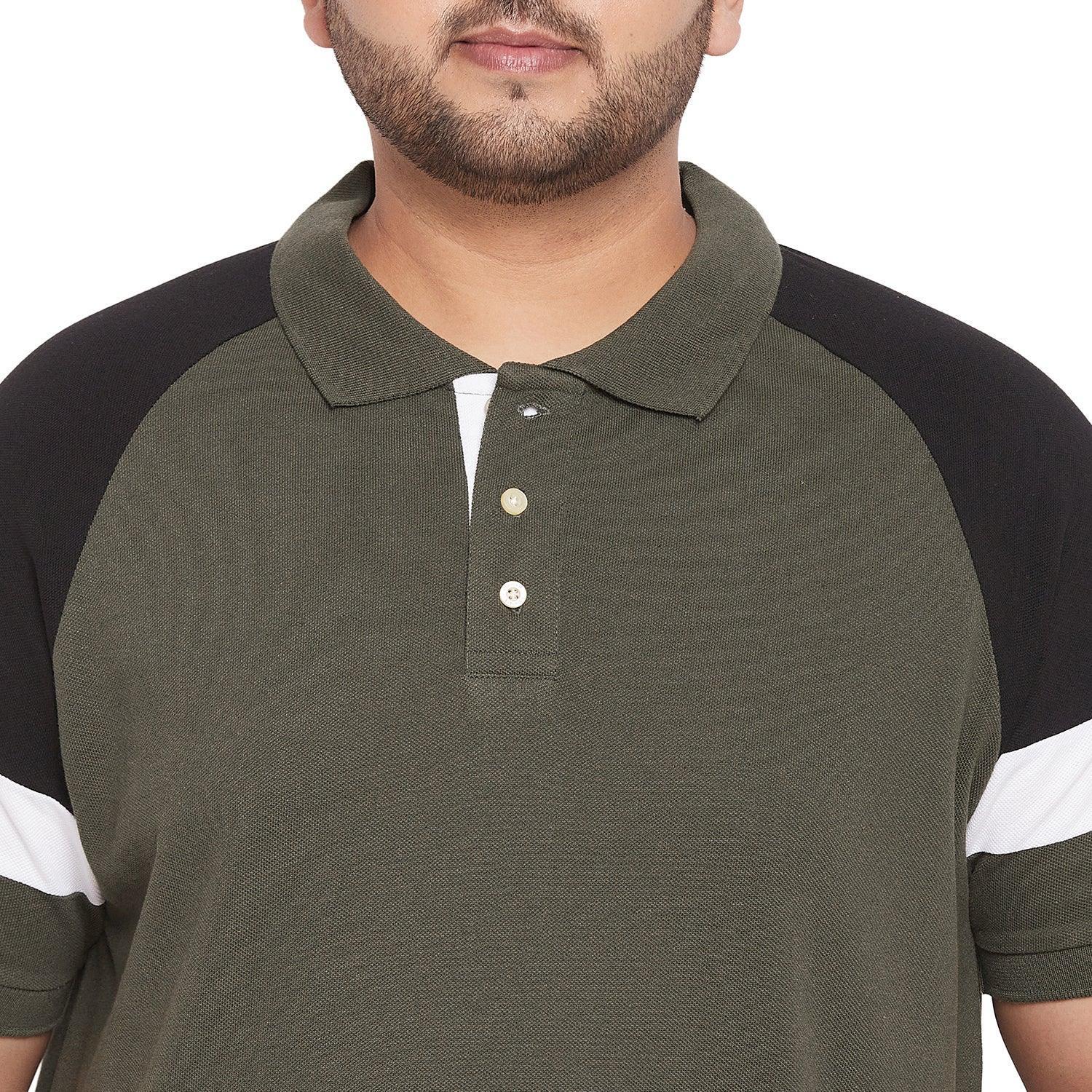 Men Plus Size Jaime Colorblock Polo Tshirt - Image 6