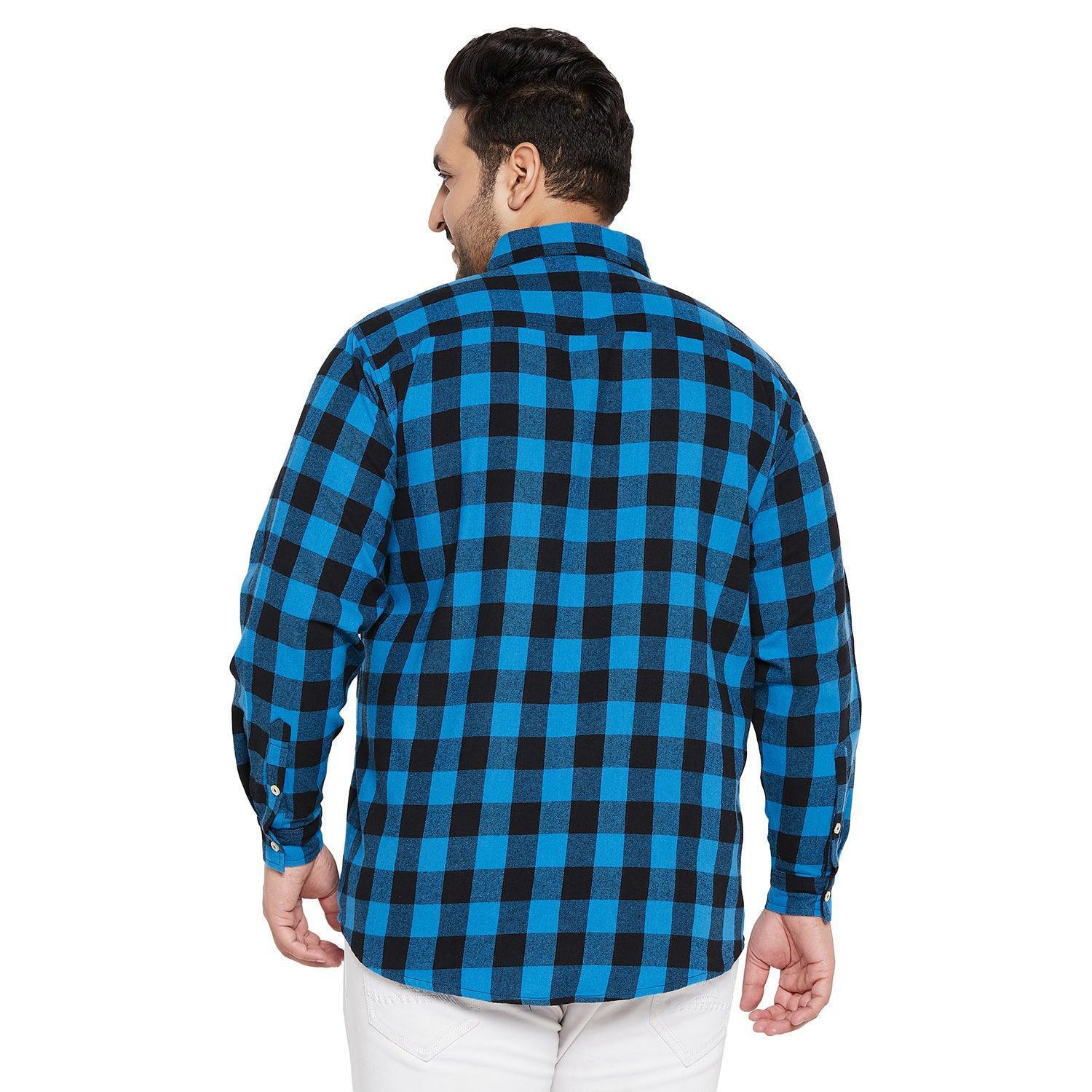 Men Plus Size Jasslu Check Shirt - Image 5