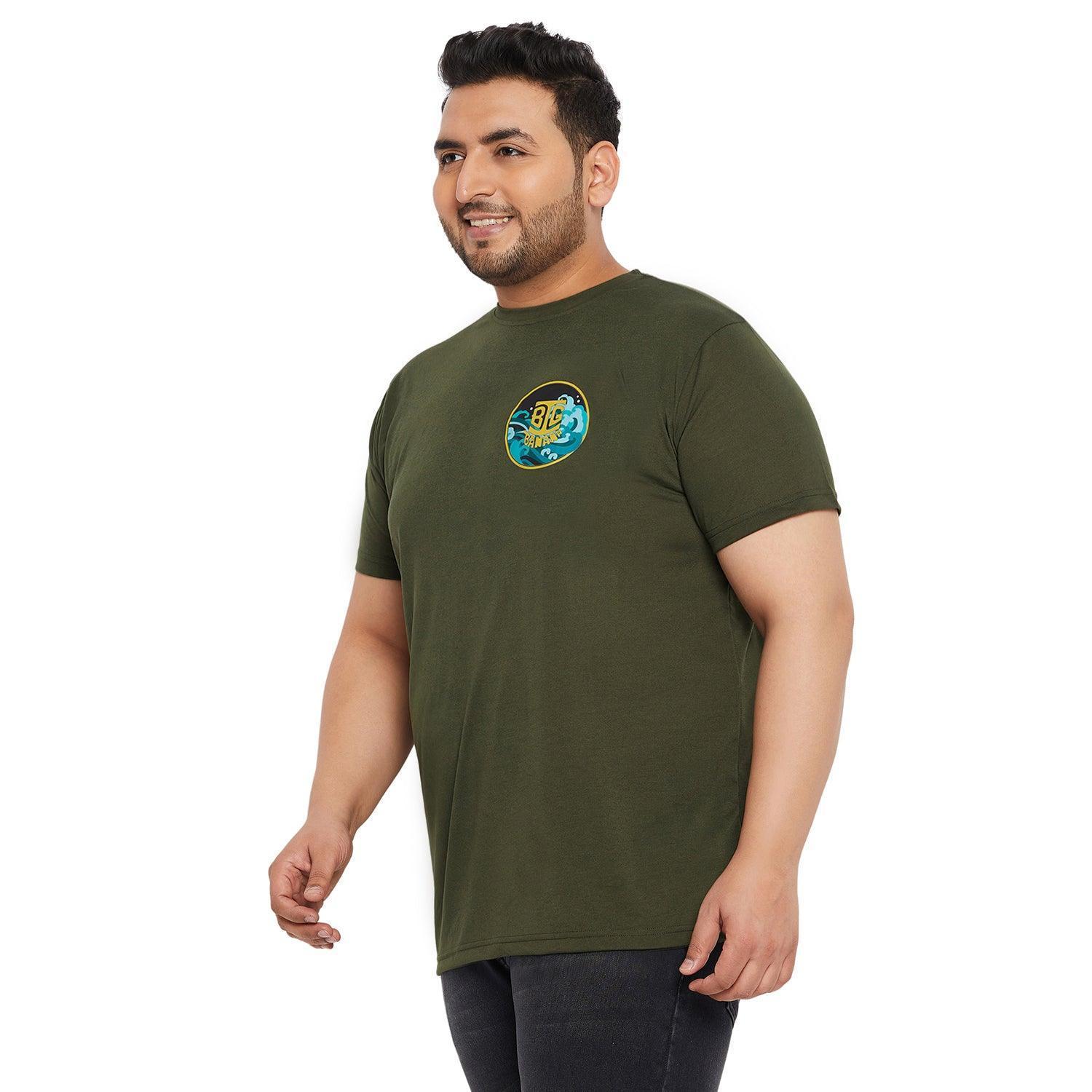 Men Plus Size Jolt Printed Round Neck Tshirt - Image 3