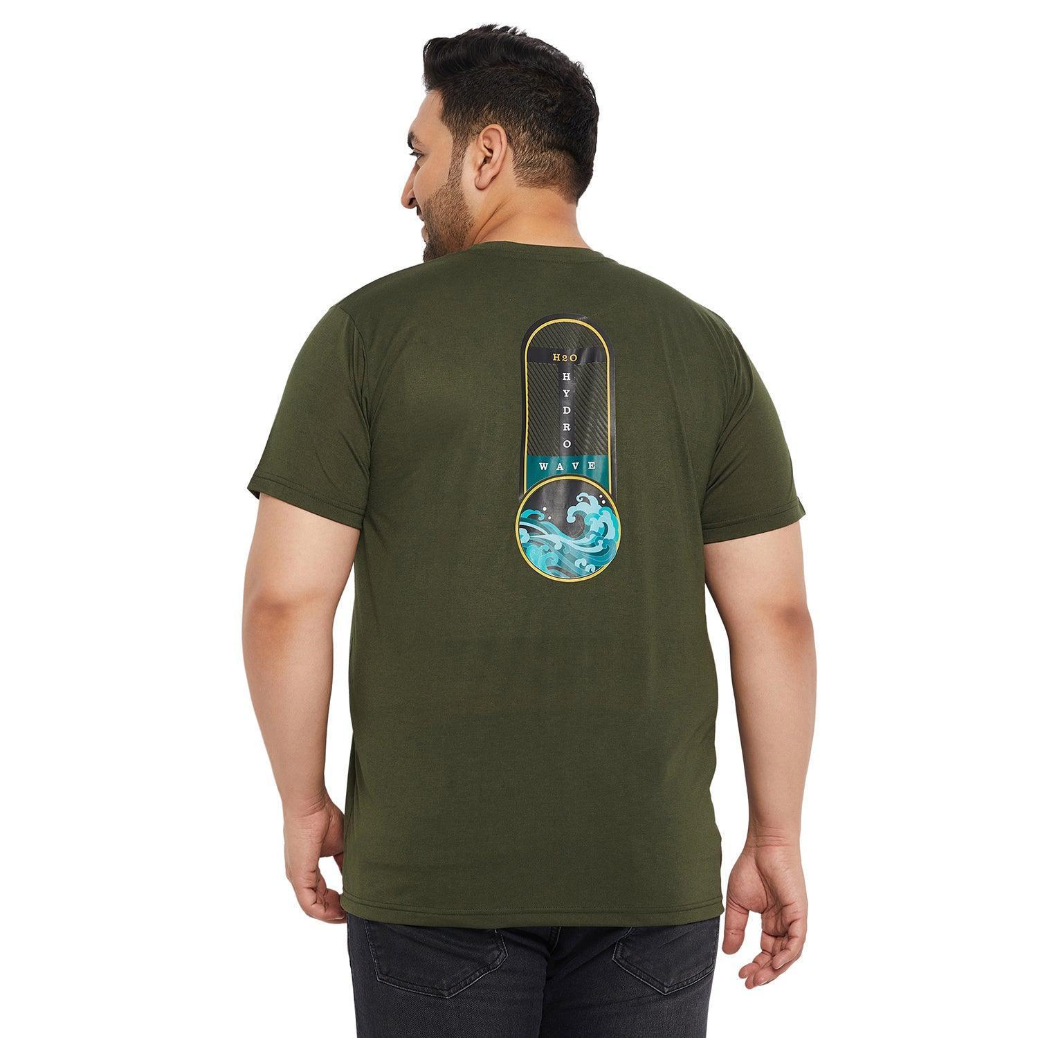 Men Plus Size Jolt Printed Round Neck Tshirt - Image 5