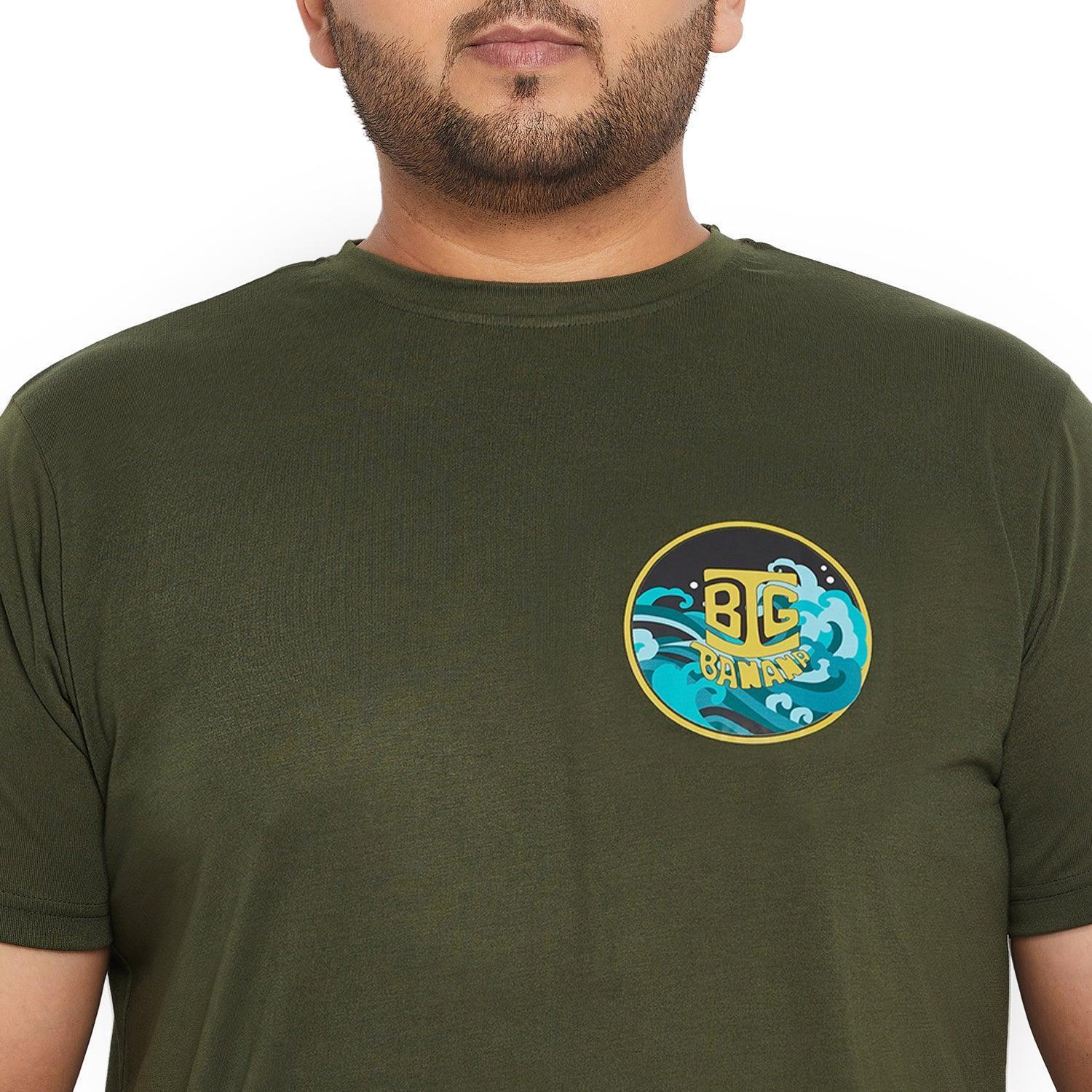 Men Plus Size Jolt Printed Round Neck Tshirt - Image 6