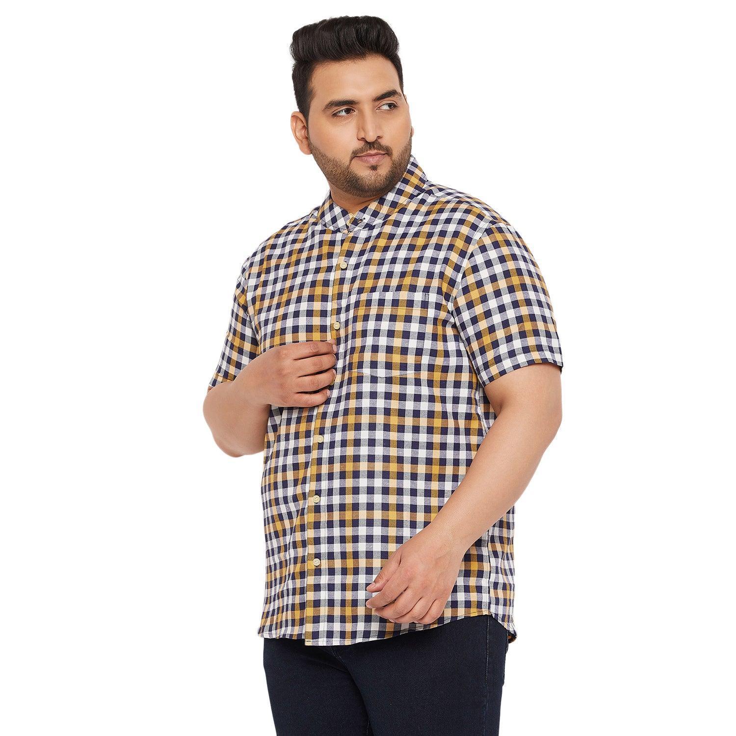 Men Plus Size Joraan Checked Shirt - Image 5