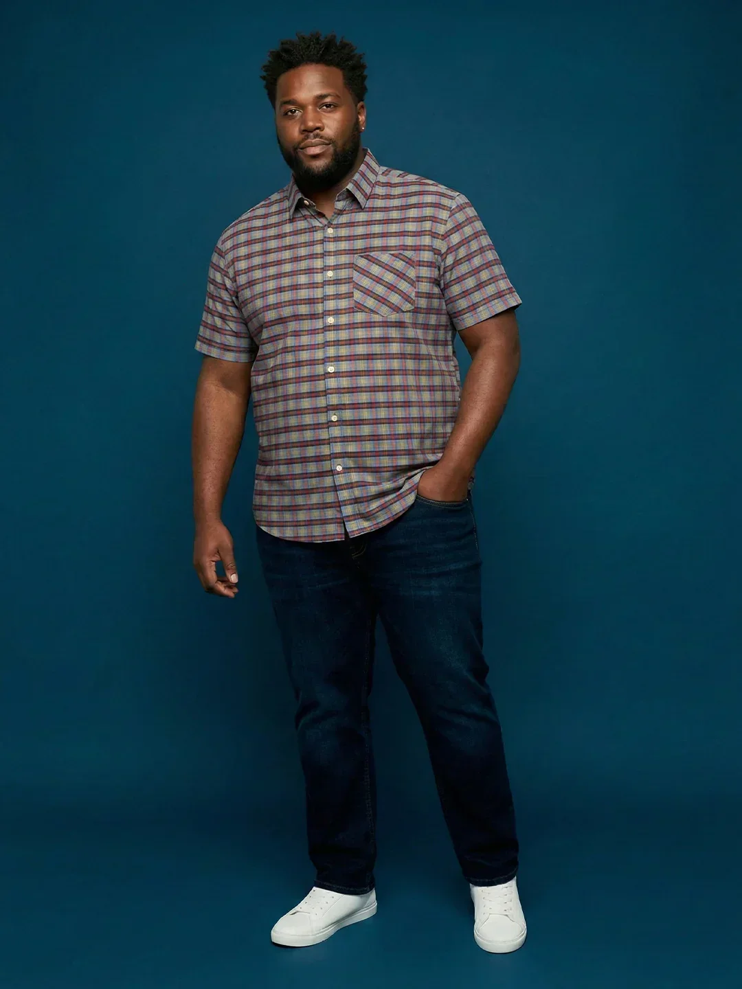 Men Plus Size Jura Multicolor Checkered Casual Shirt - Image 8