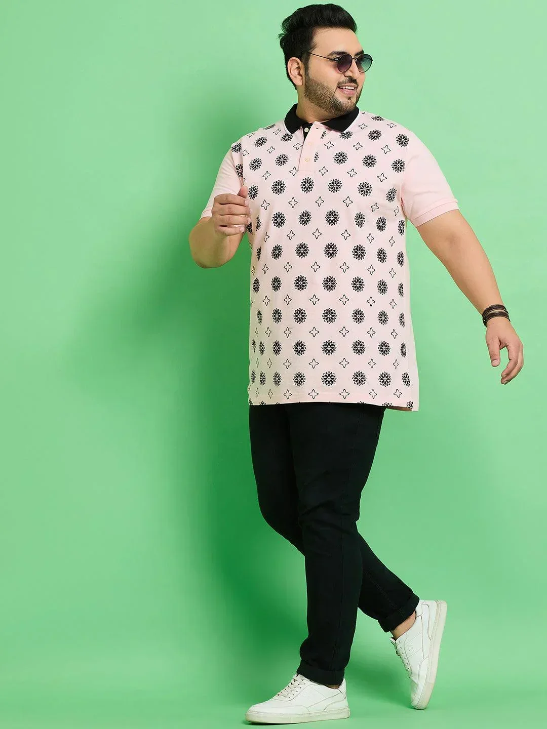 Men Plus Size Kanifing Printed Polo Tshirt - Image 2