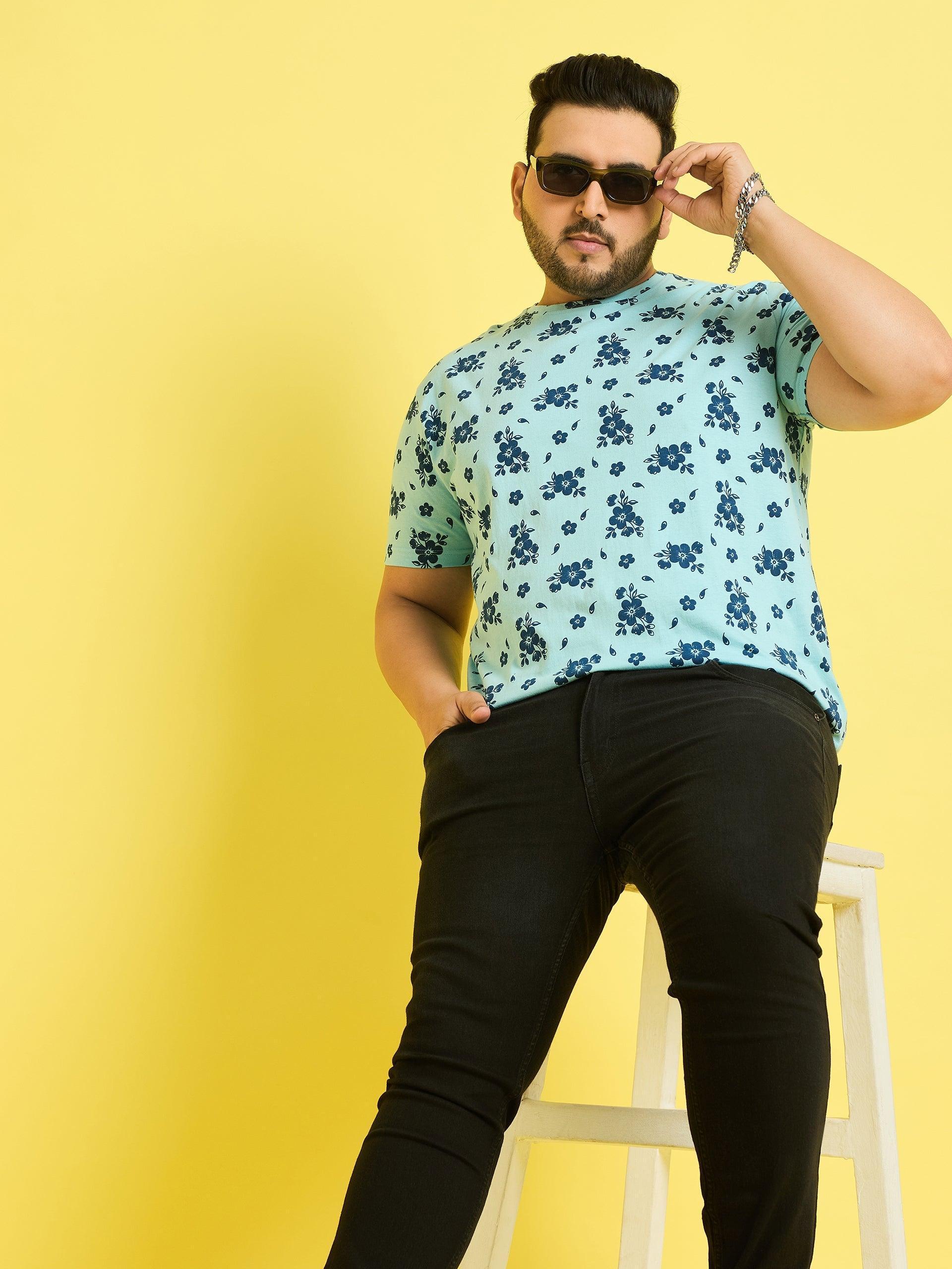 Men Plus Size Kansas Printed Round Neck Tshirt - Image 2