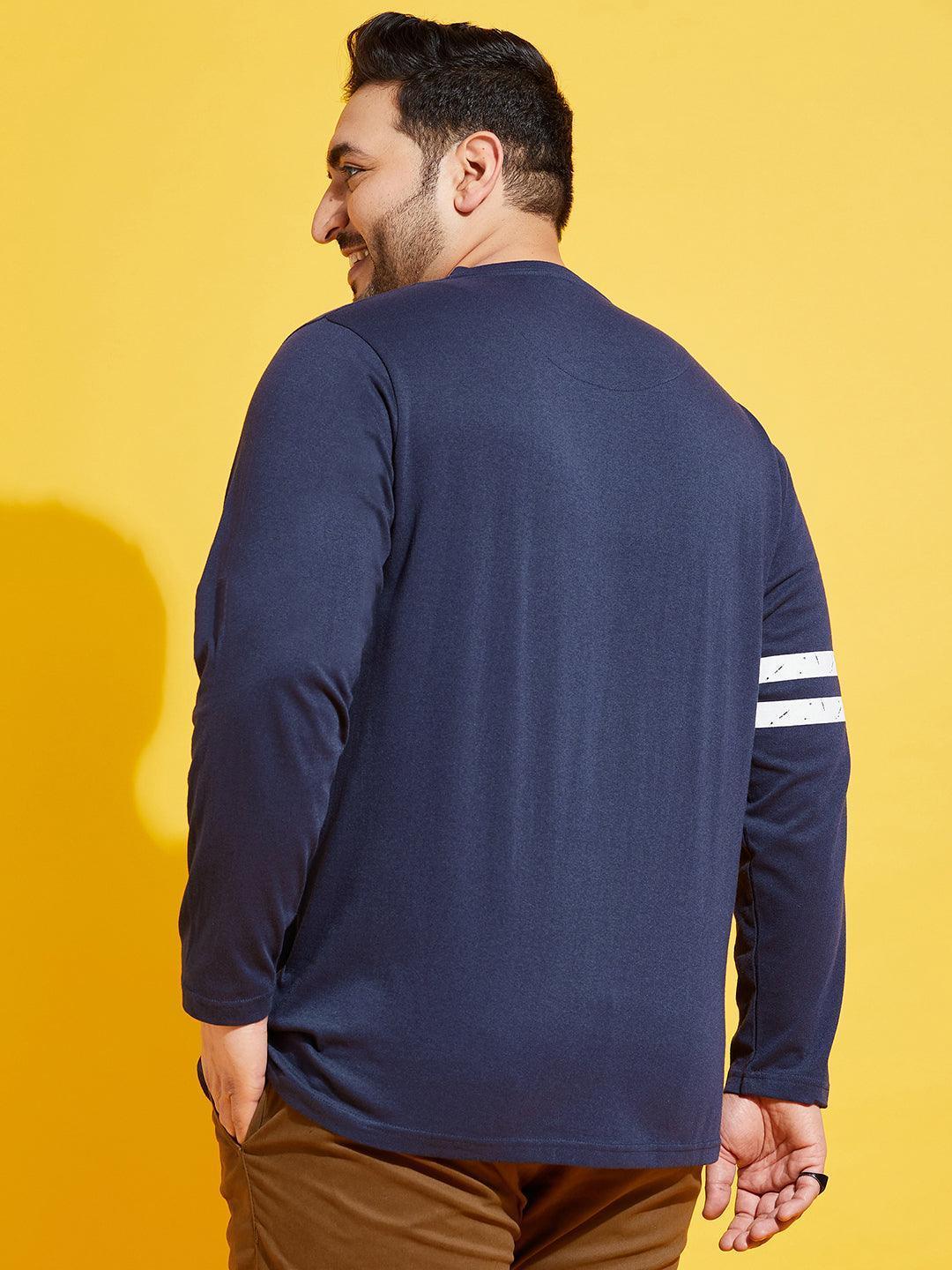 Men Plus Size Kate-10 Solid Henley Tshirt - Image 5