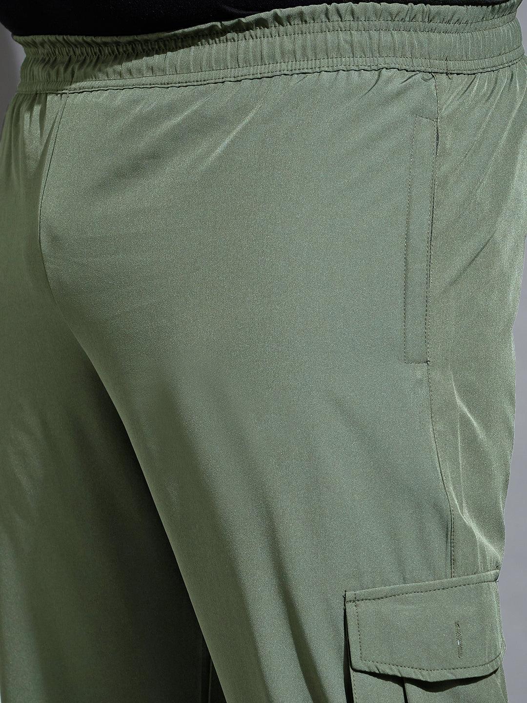 Men Plus Size Kelvin-Green Solid Trackpant - Image 6