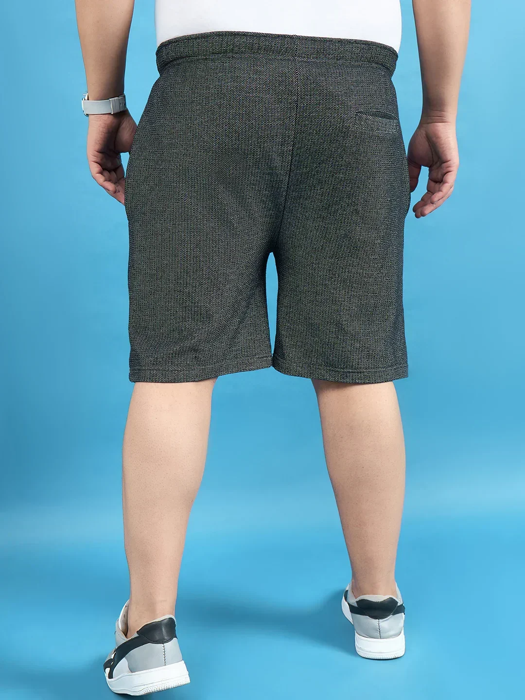 Men Plus Size Kido Multicolor Solid Shorts - Image 5