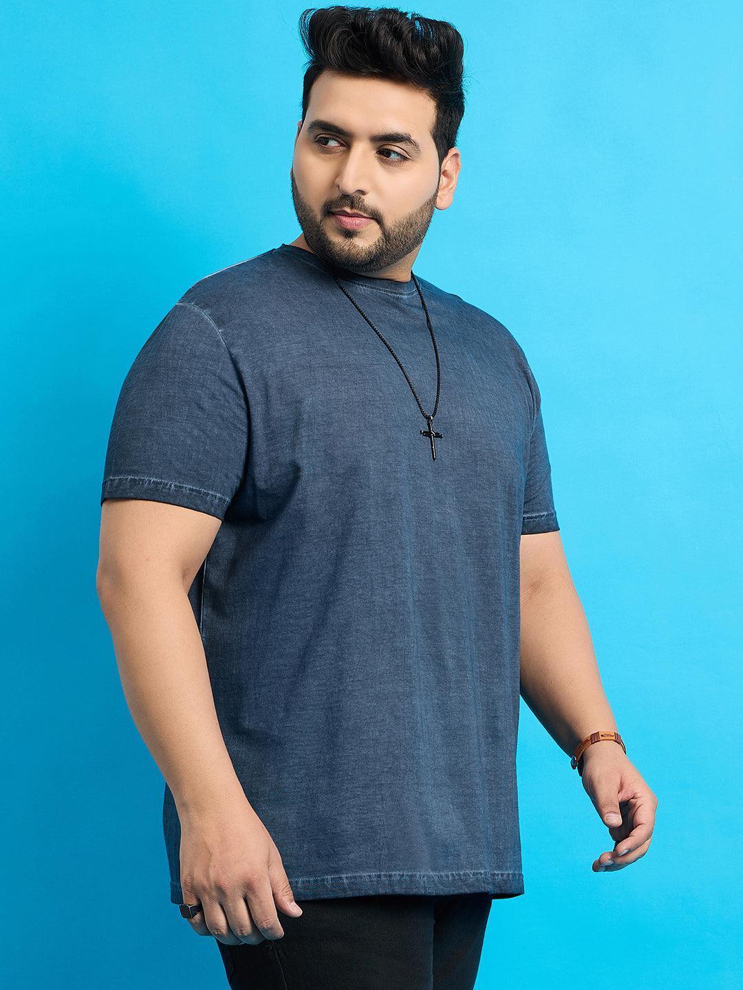 Men Plus Size Kilson Solid Round Neck Tshirt - Image 5