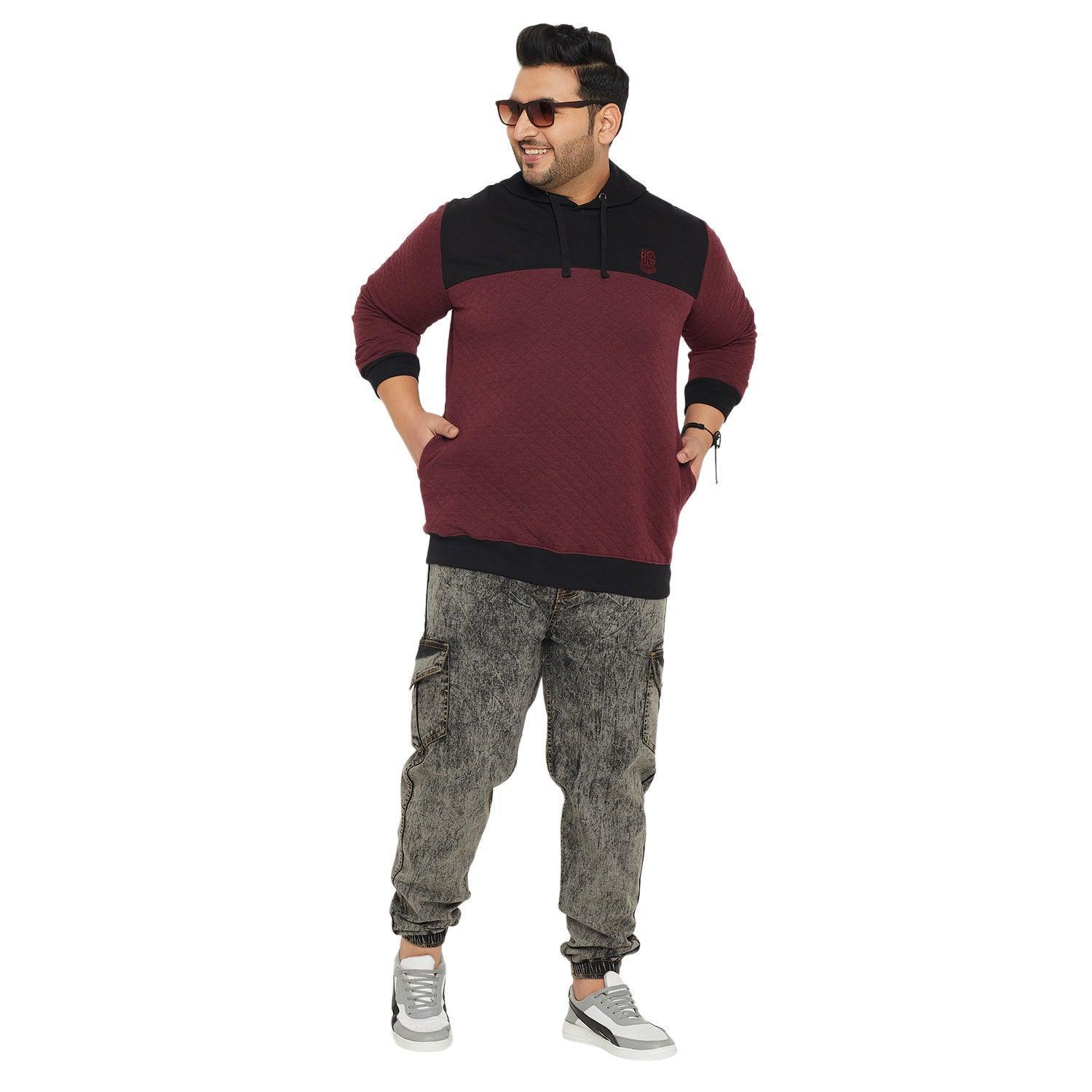 Men Plus Size Kimso Colorblock Sweatshirt - Image 2