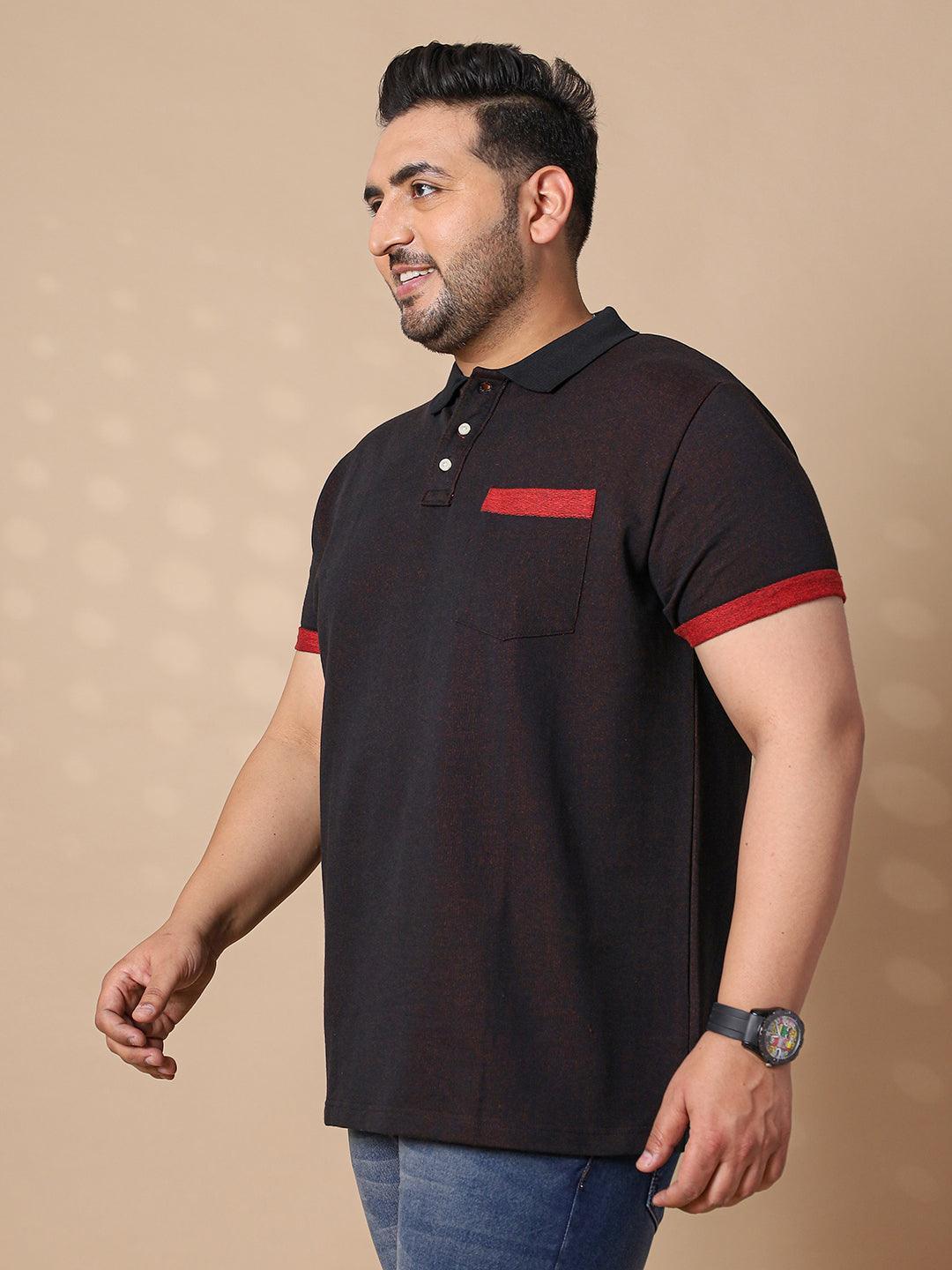 Men Plus Size Kimtro Solid Polo Tshirt - Image 3