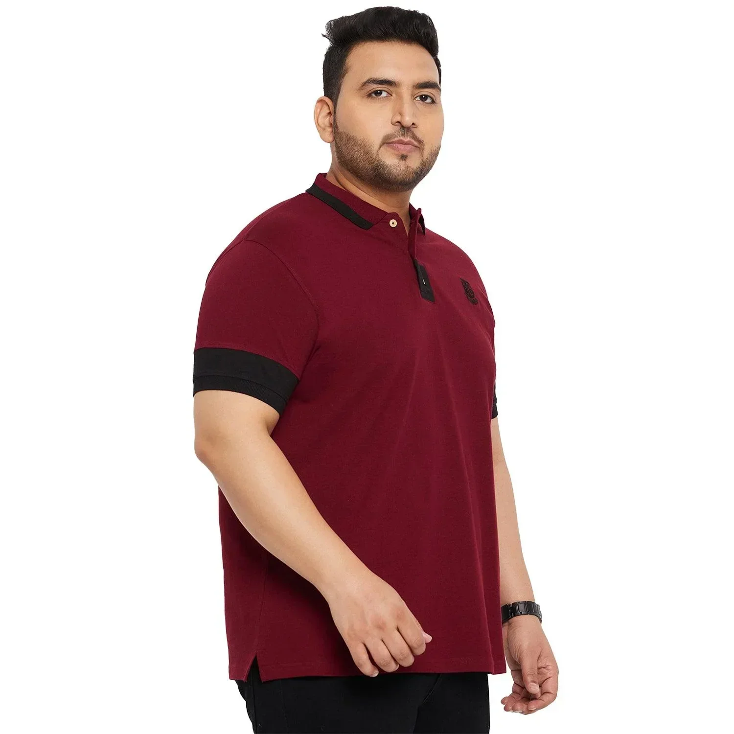 Men Plus Size Kol Solid Polo Tshirt - Image 4