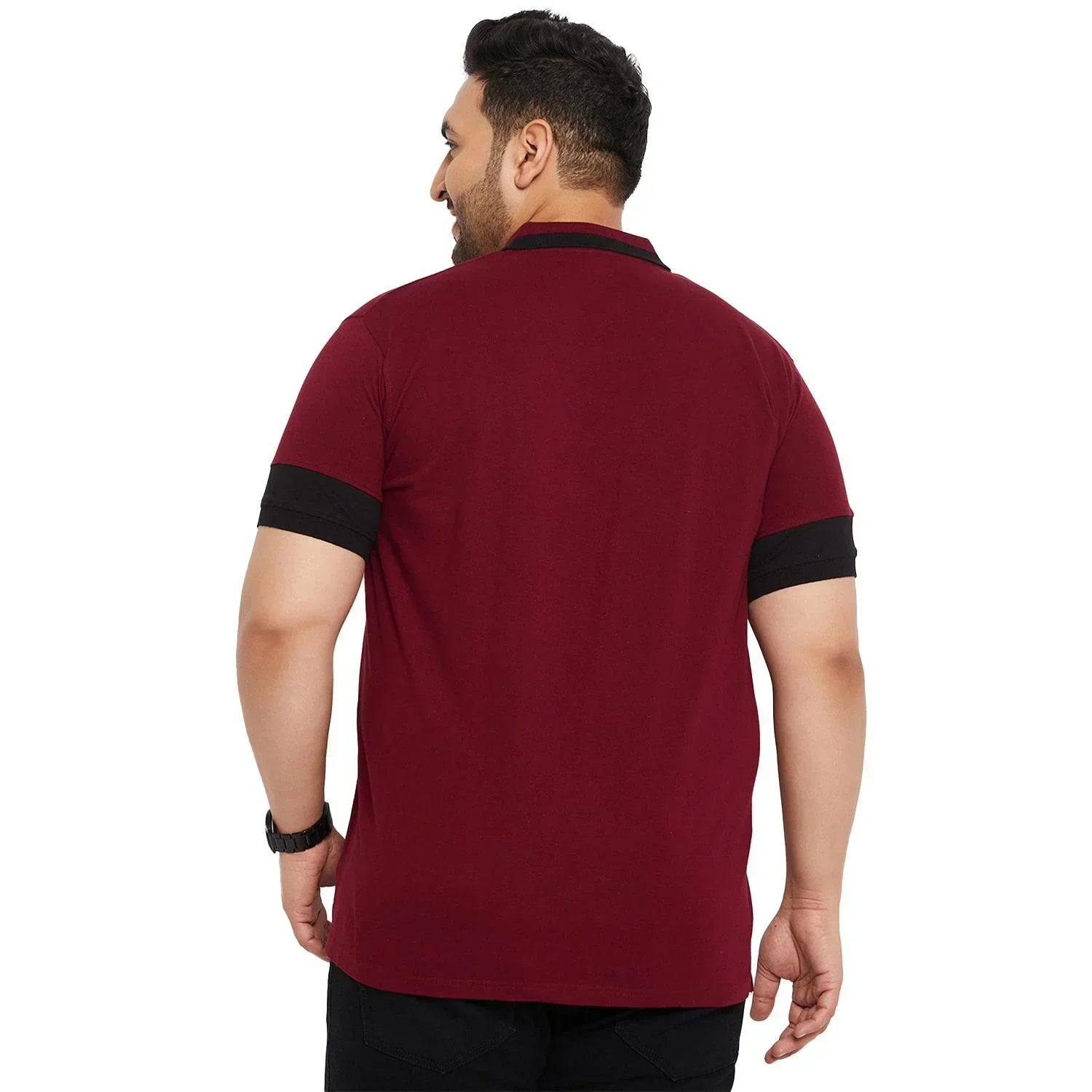 Men Plus Size Kol Solid Polo Tshirt - Image 5