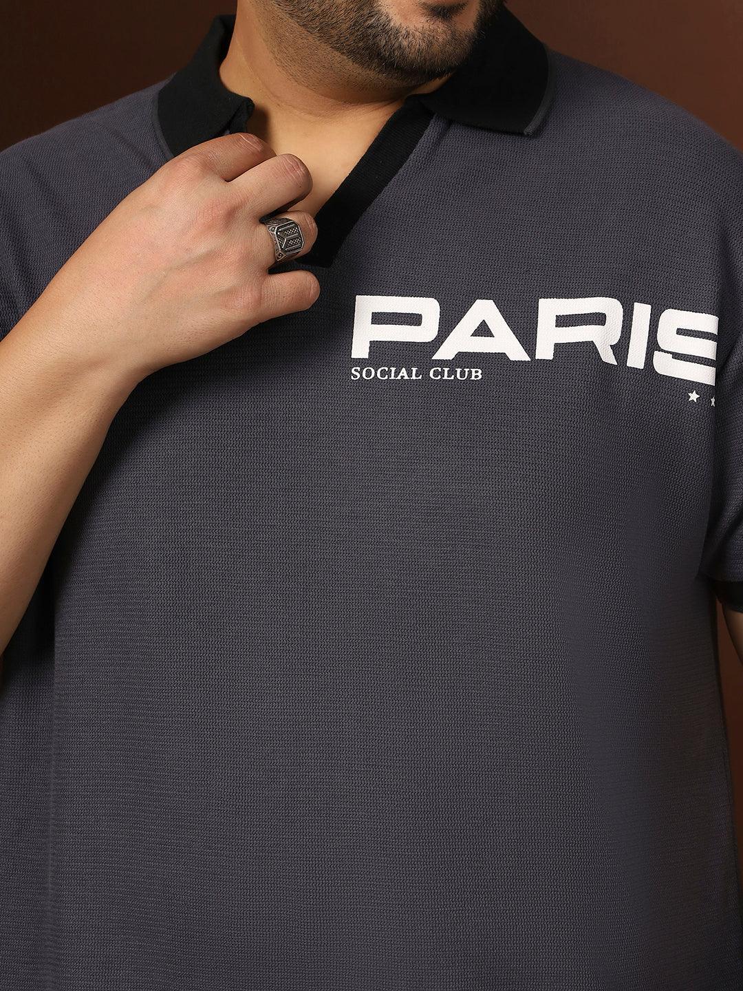 Men Plus Size Kronos Solid Grey Polo Tshirt - Image 6
