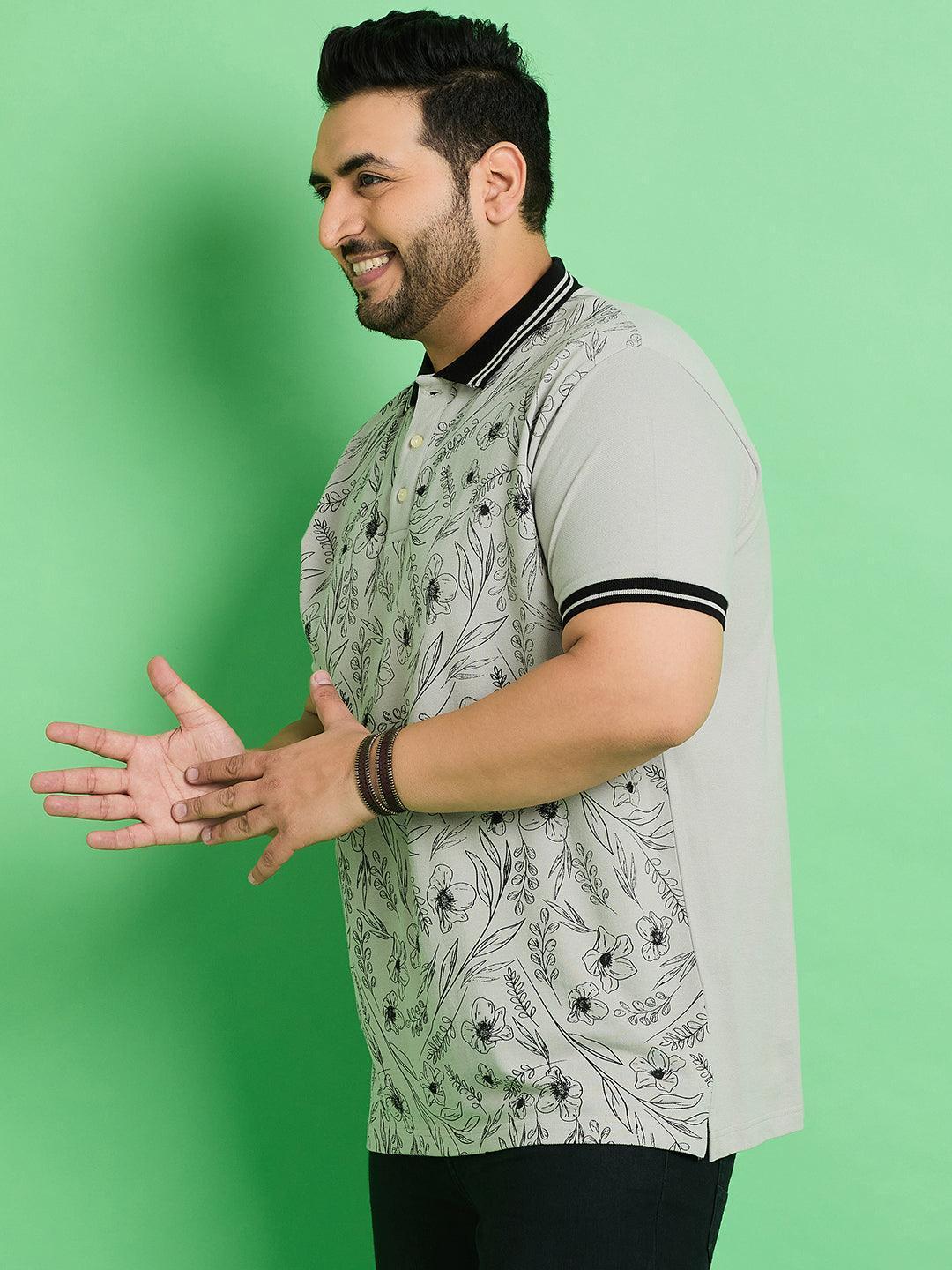 Men Plus Size Kvivik Printed Polo Tshirt - Image 3