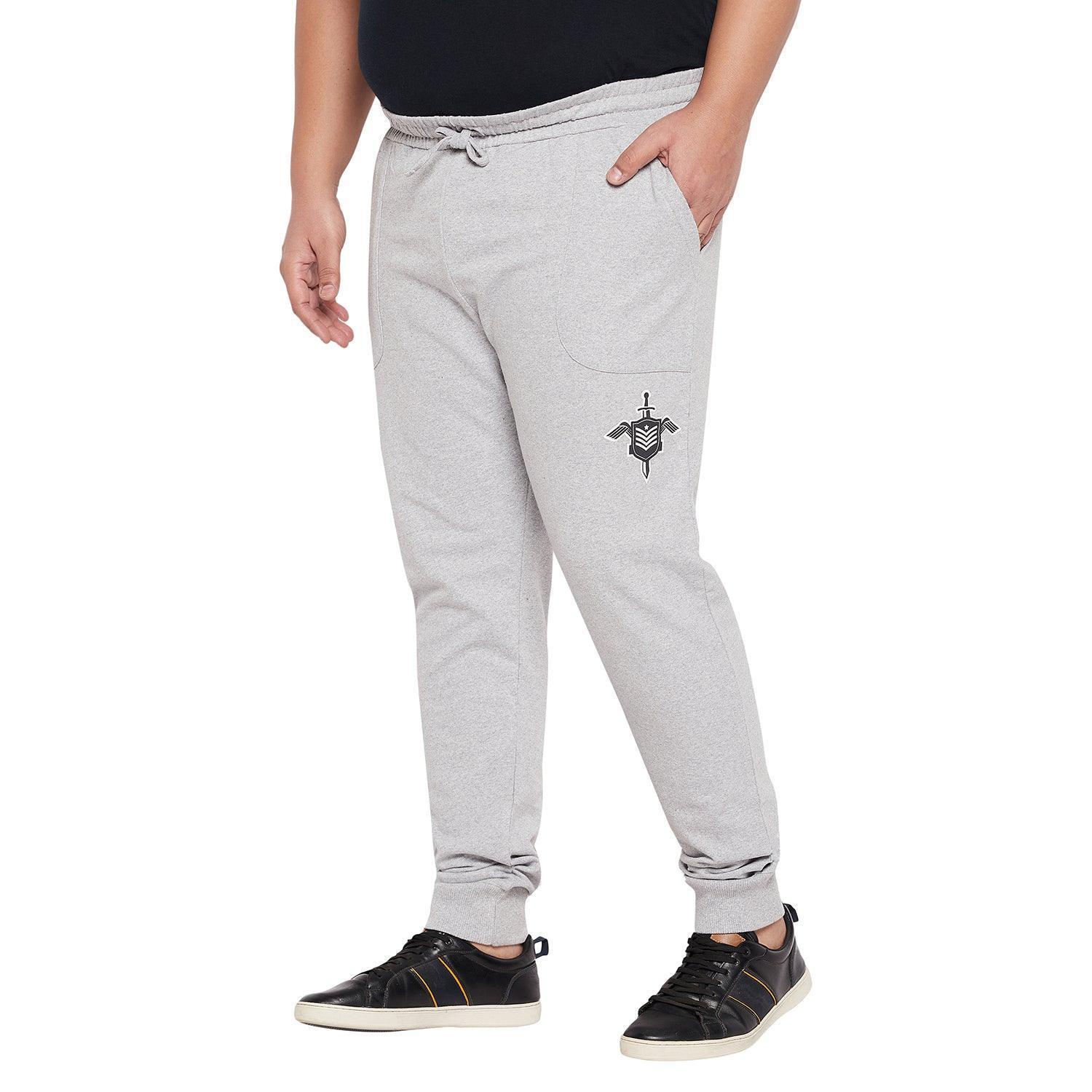Men Plus Size Laid Solid Trackpant - Image 3