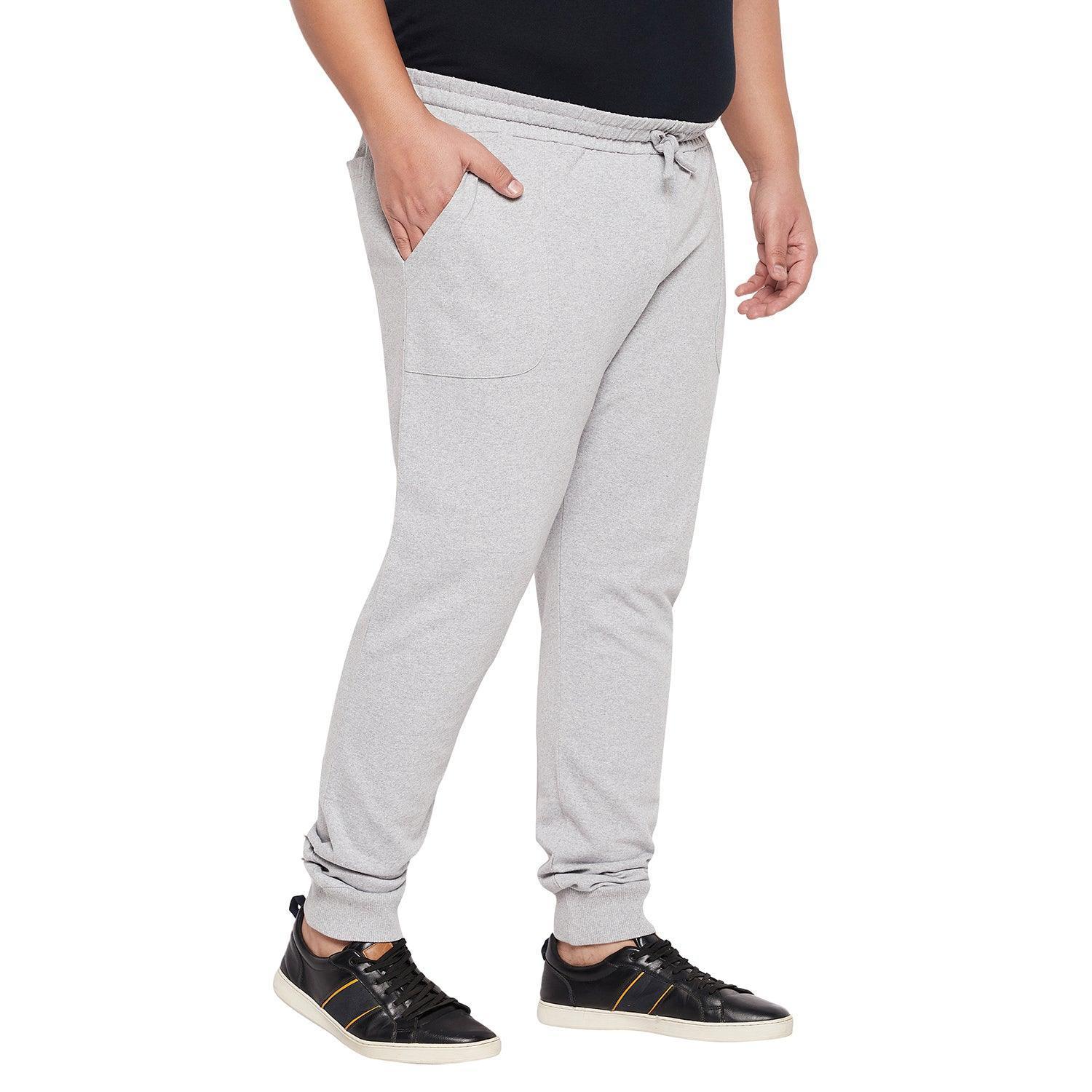 Men Plus Size Laid Solid Trackpant - Image 4