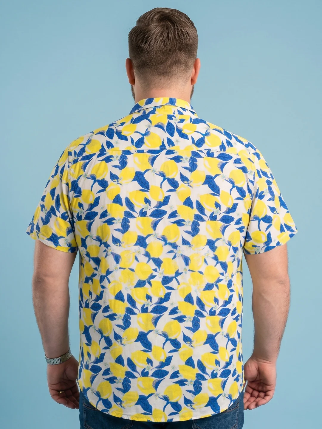 Men Plus Size Leafrix Multi Printed Shirts - Image 3