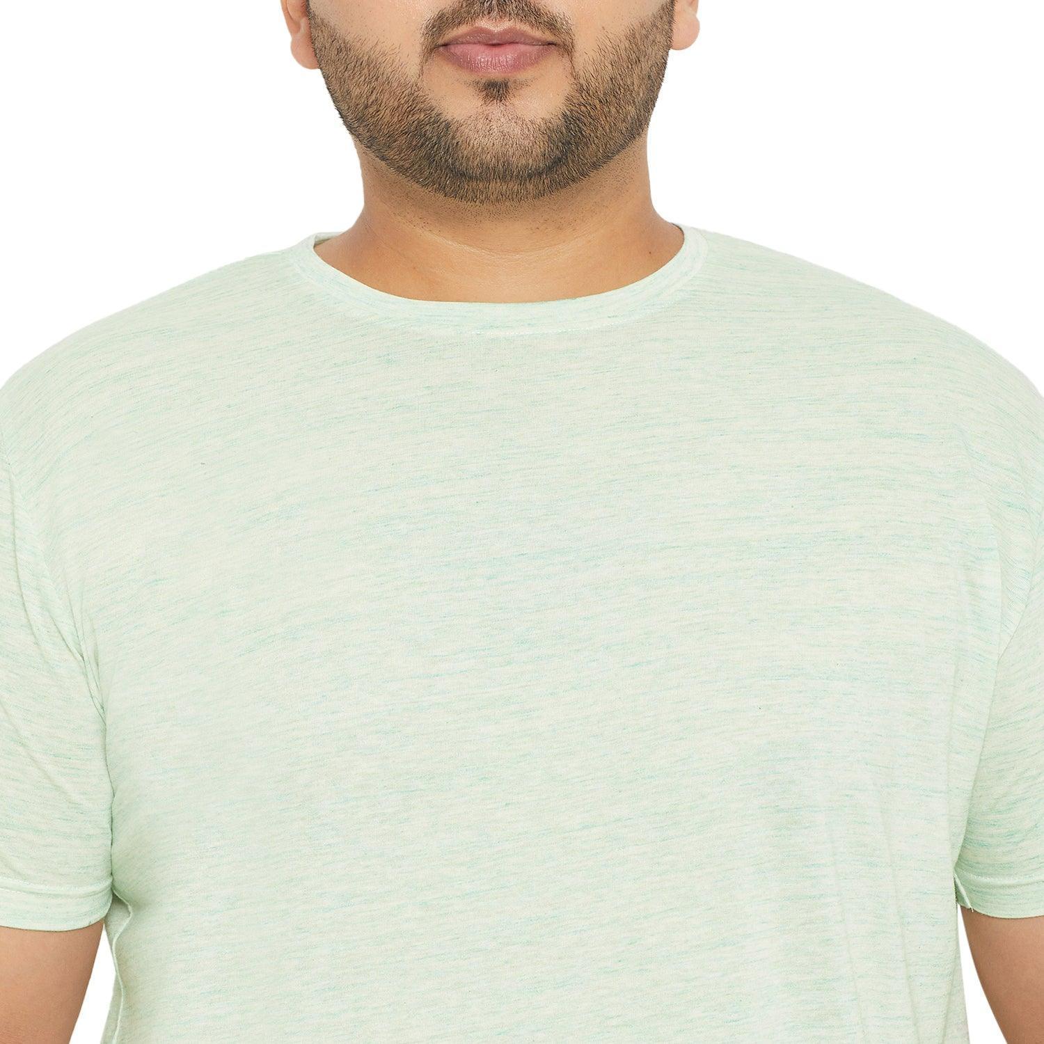 Men Plus Size Leeson Solid Round Neck Tshirt - Image 6