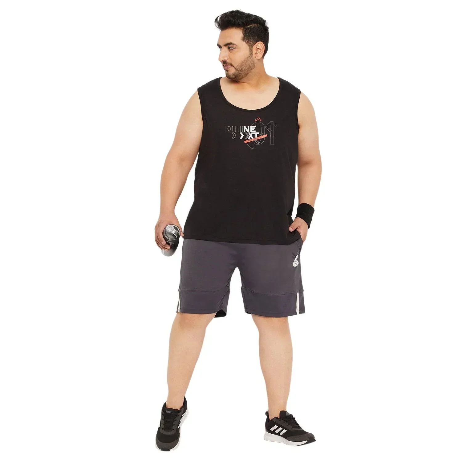 Men Plus Size Lester Solid Shorts - Image 2