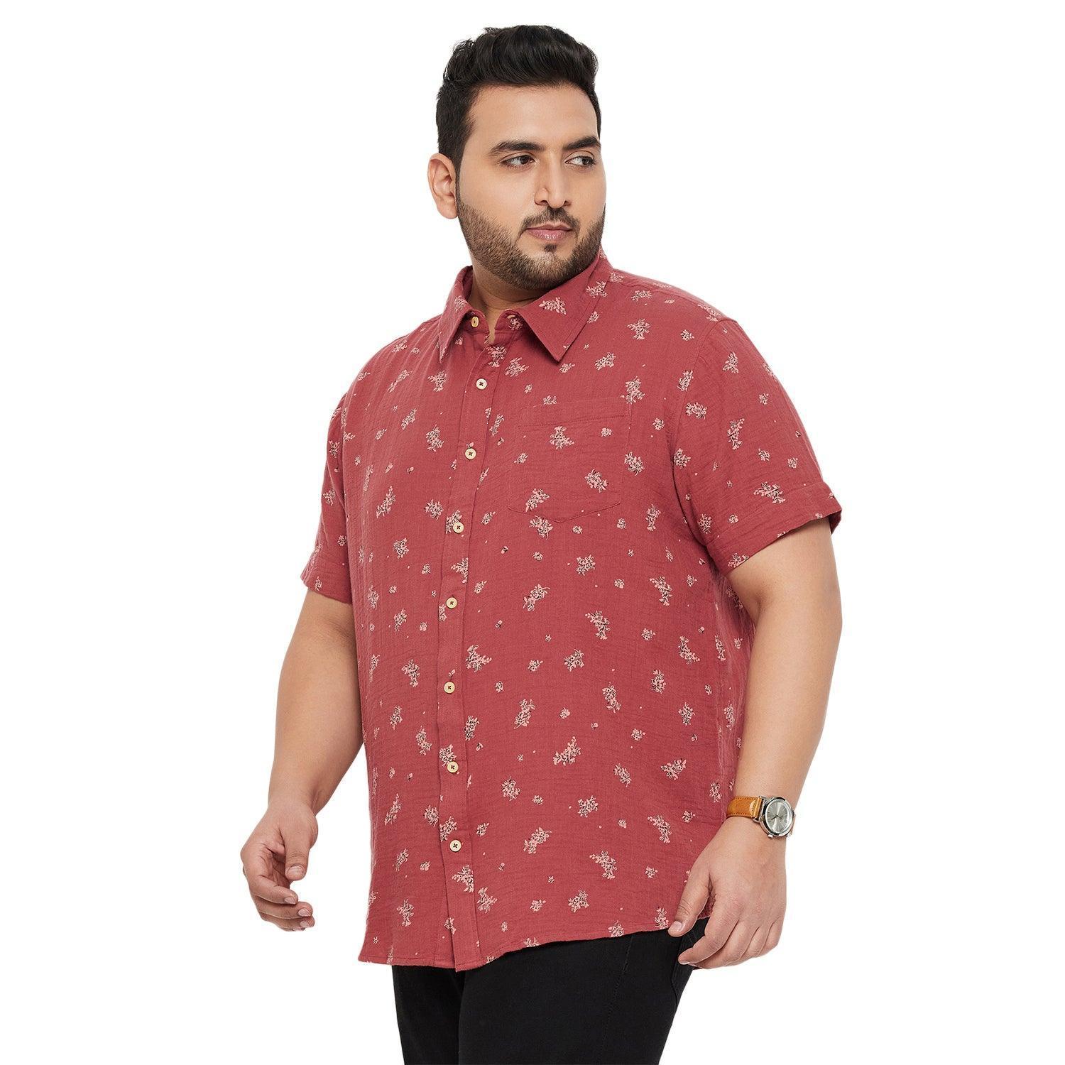 Men Plus Size Libra Printed Shirt - Image 3