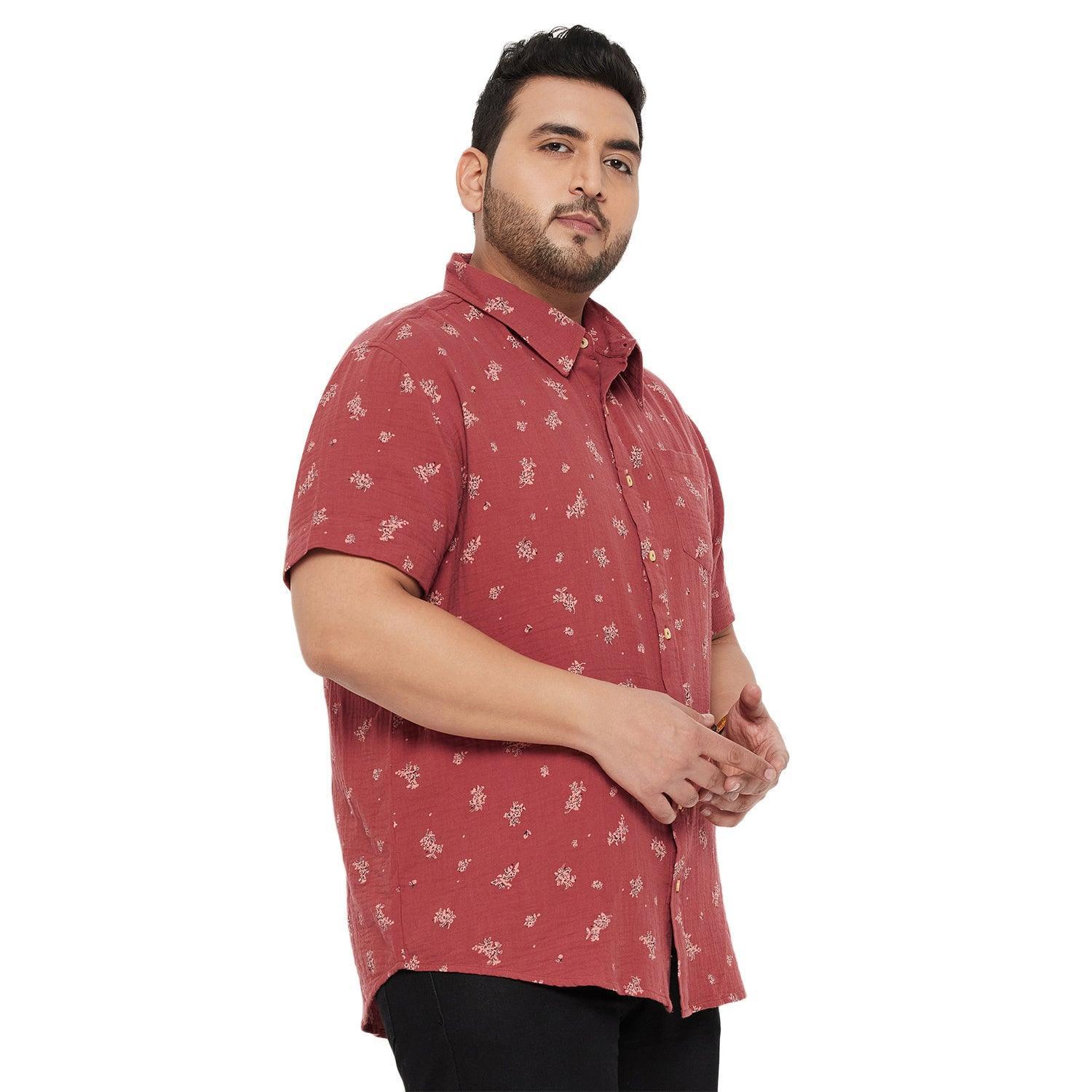 Men Plus Size Libra Printed Shirt - Image 4