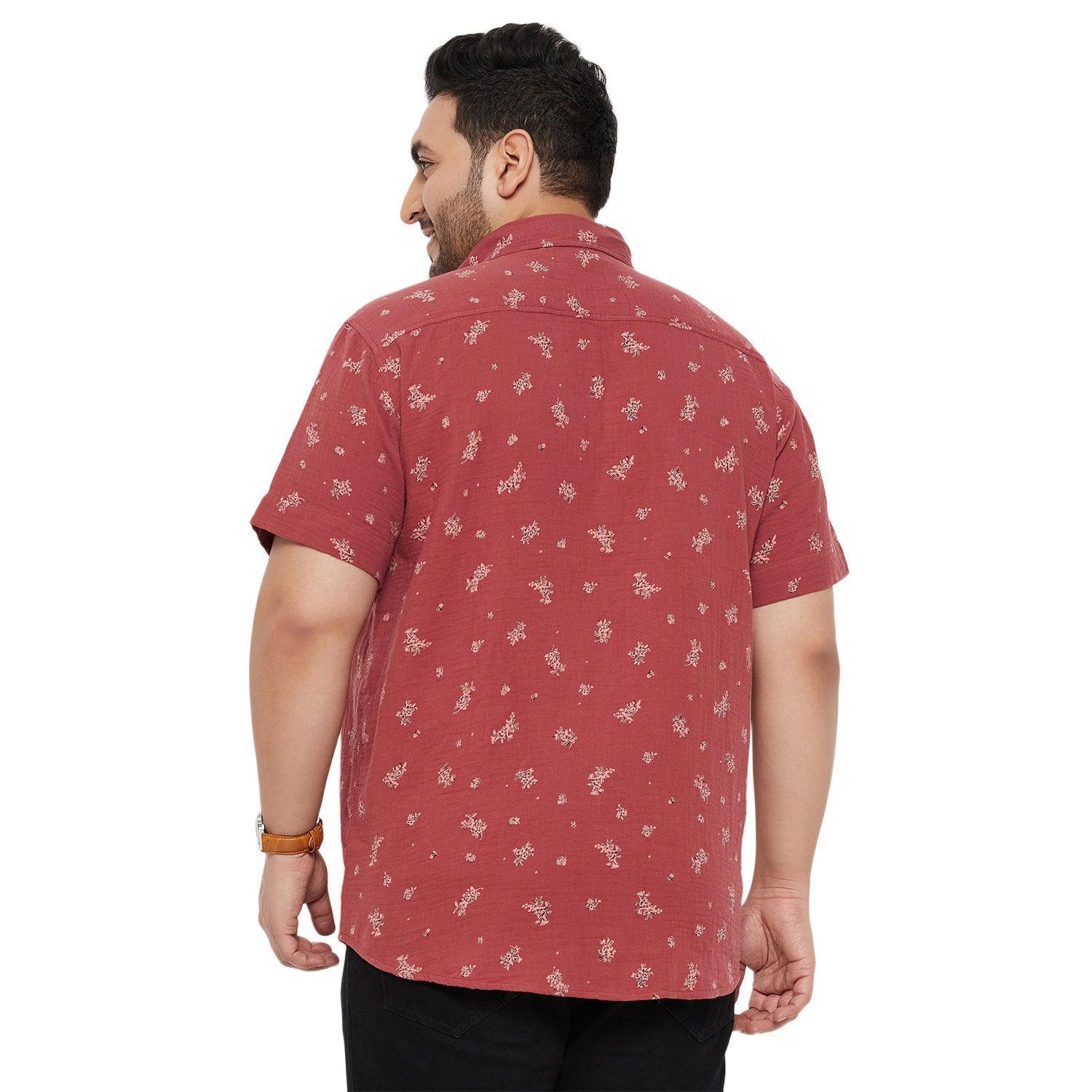 Men Plus Size Libra Printed Shirt - Image 5