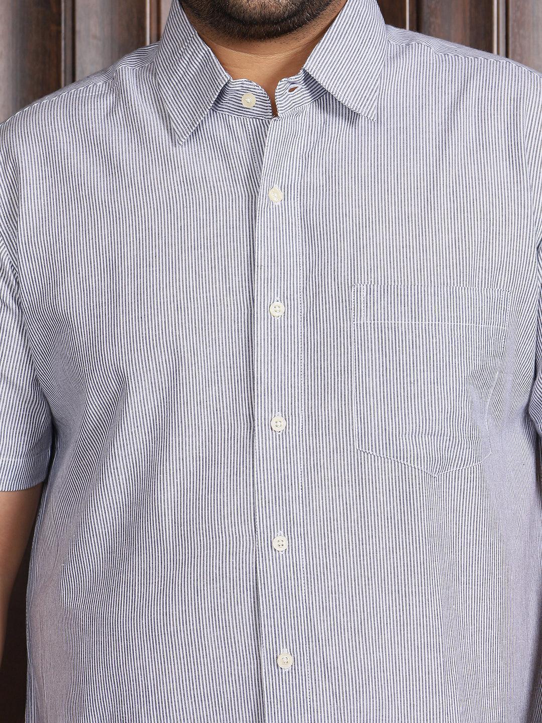 Men Plus Size Lima Striped Shirt - Image 6