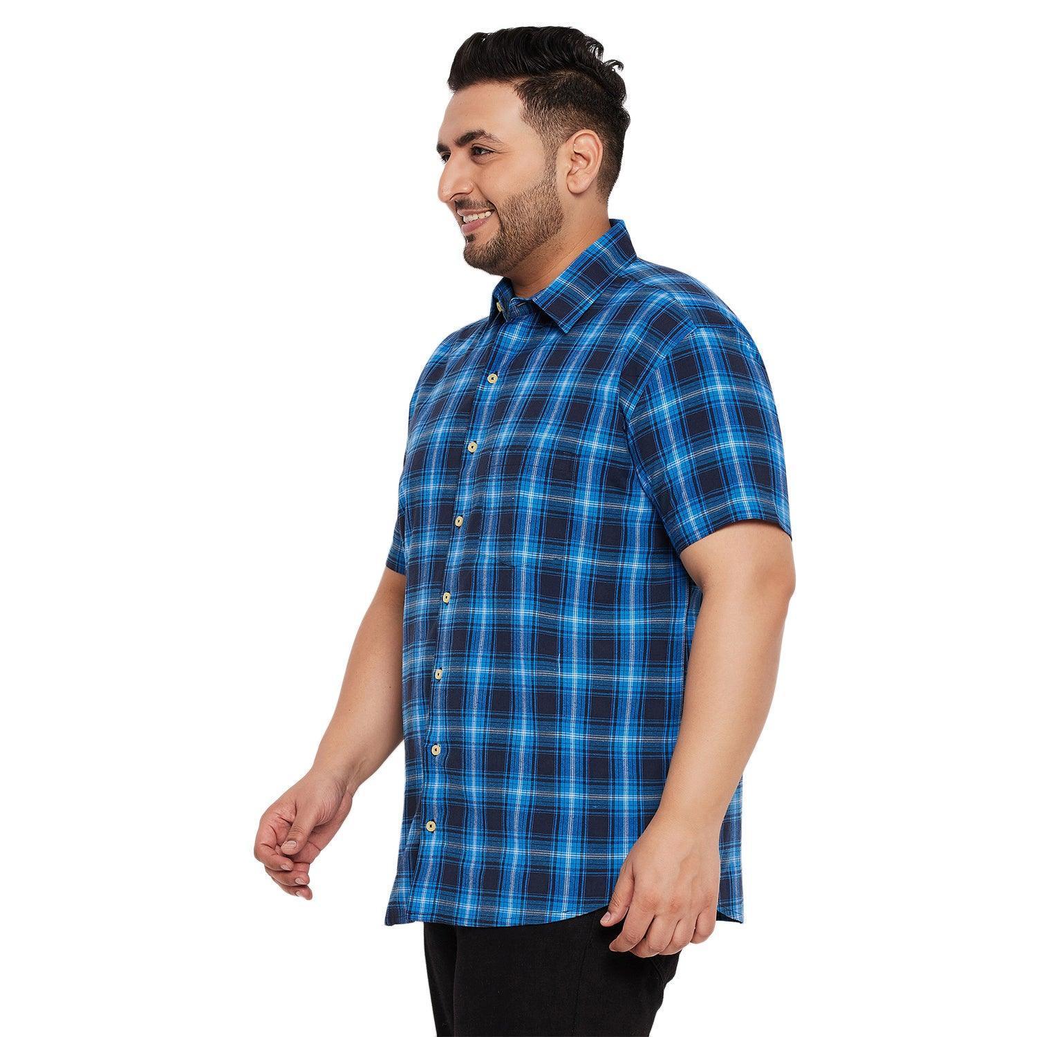 Men Plus Size Limith Check Shirt - Image 3