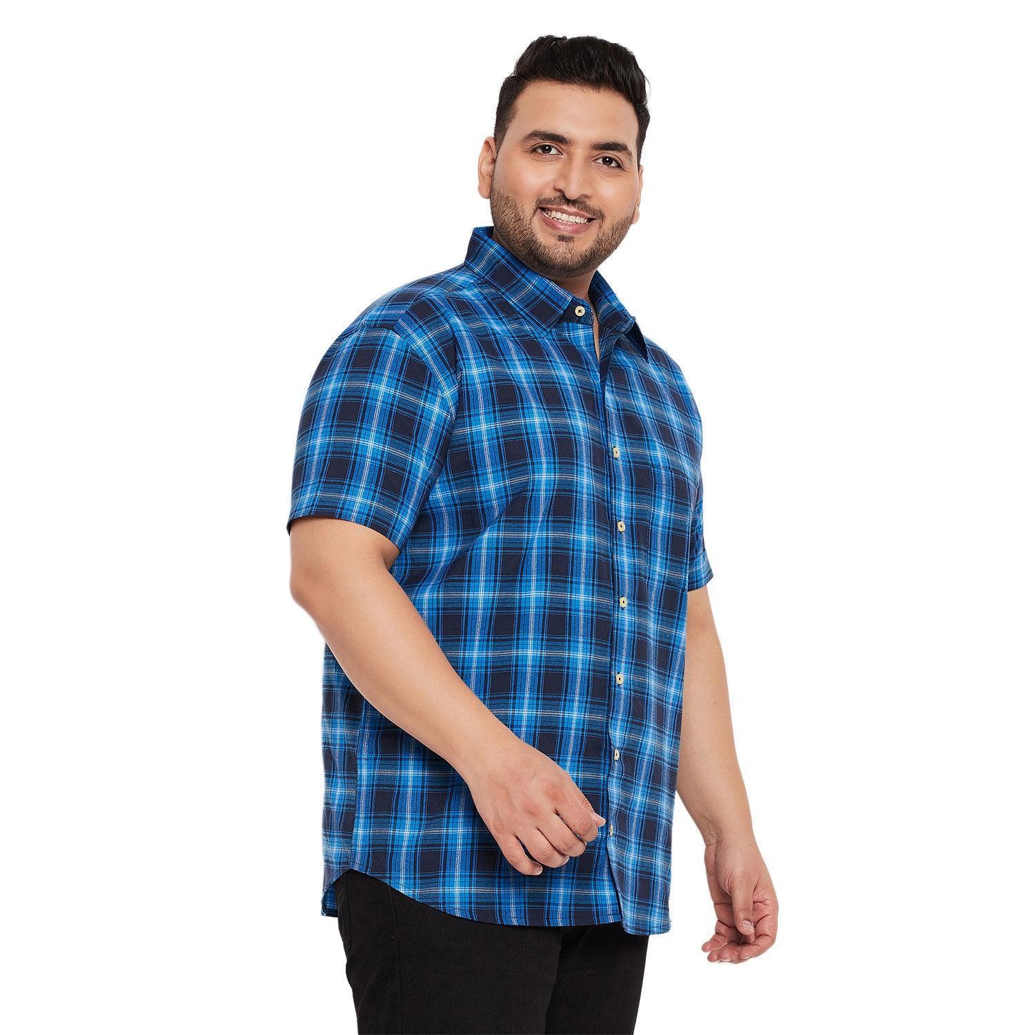 Men Plus Size Limith Check Shirt - Image 4