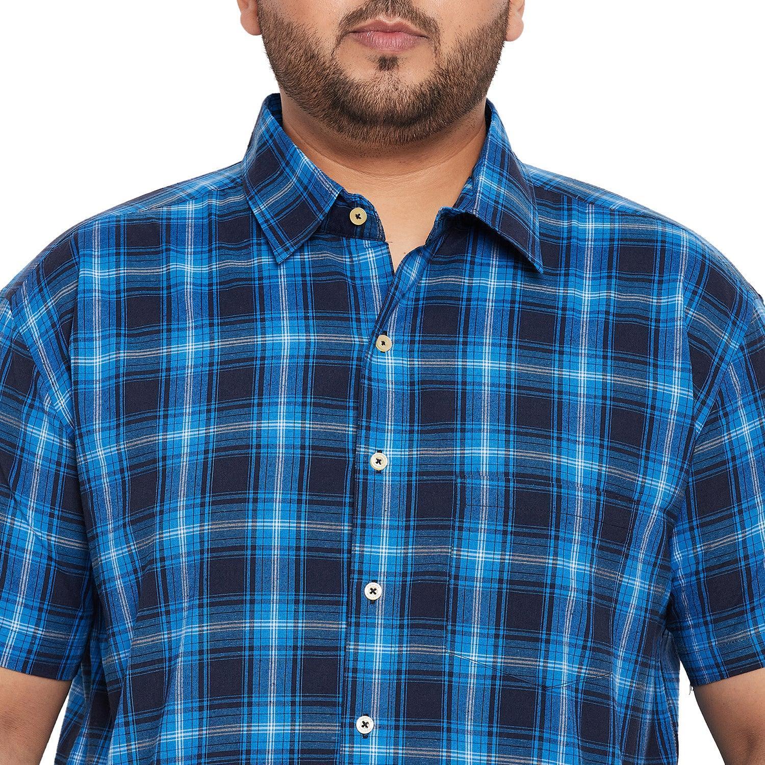 Men Plus Size Limith Check Shirt - Image 6