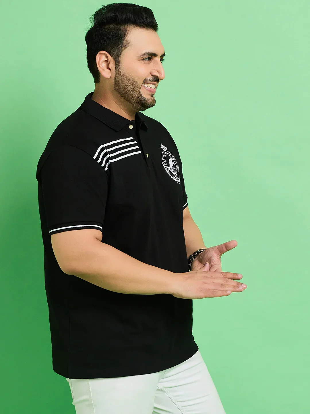 Men Plus Size Linyi Printed Polo Tshirt - Image 4