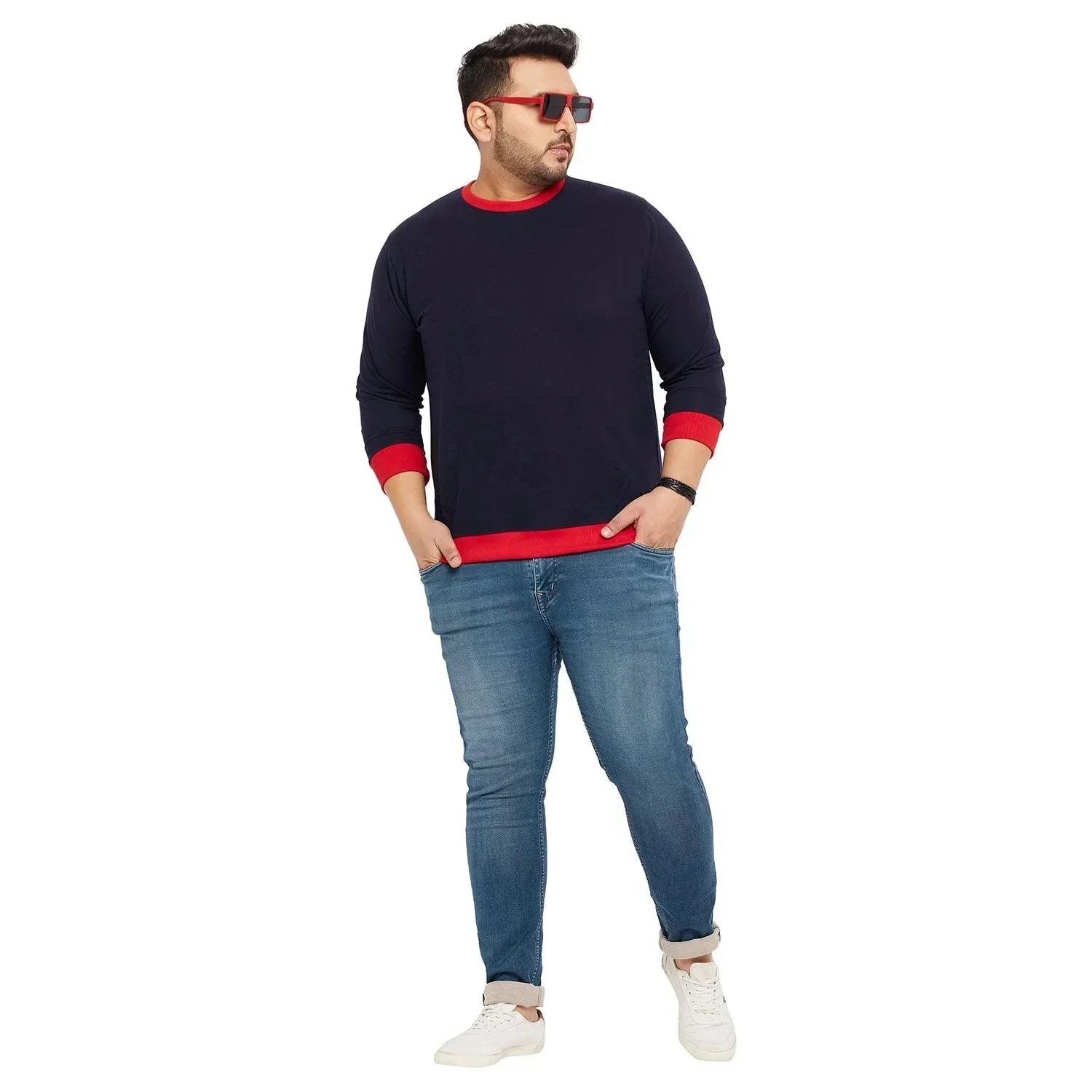Men Plus Size Lookout Solid Sweatshirt - Image 2