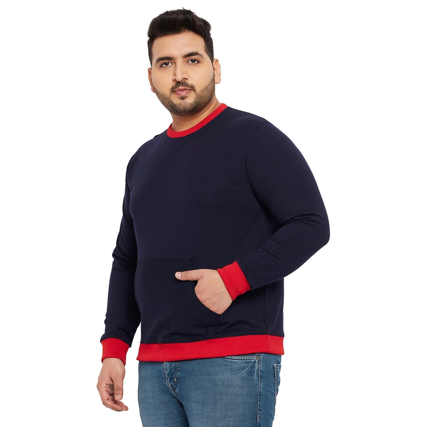Men Plus Size Lookout Solid Sweatshirt - Image 3
