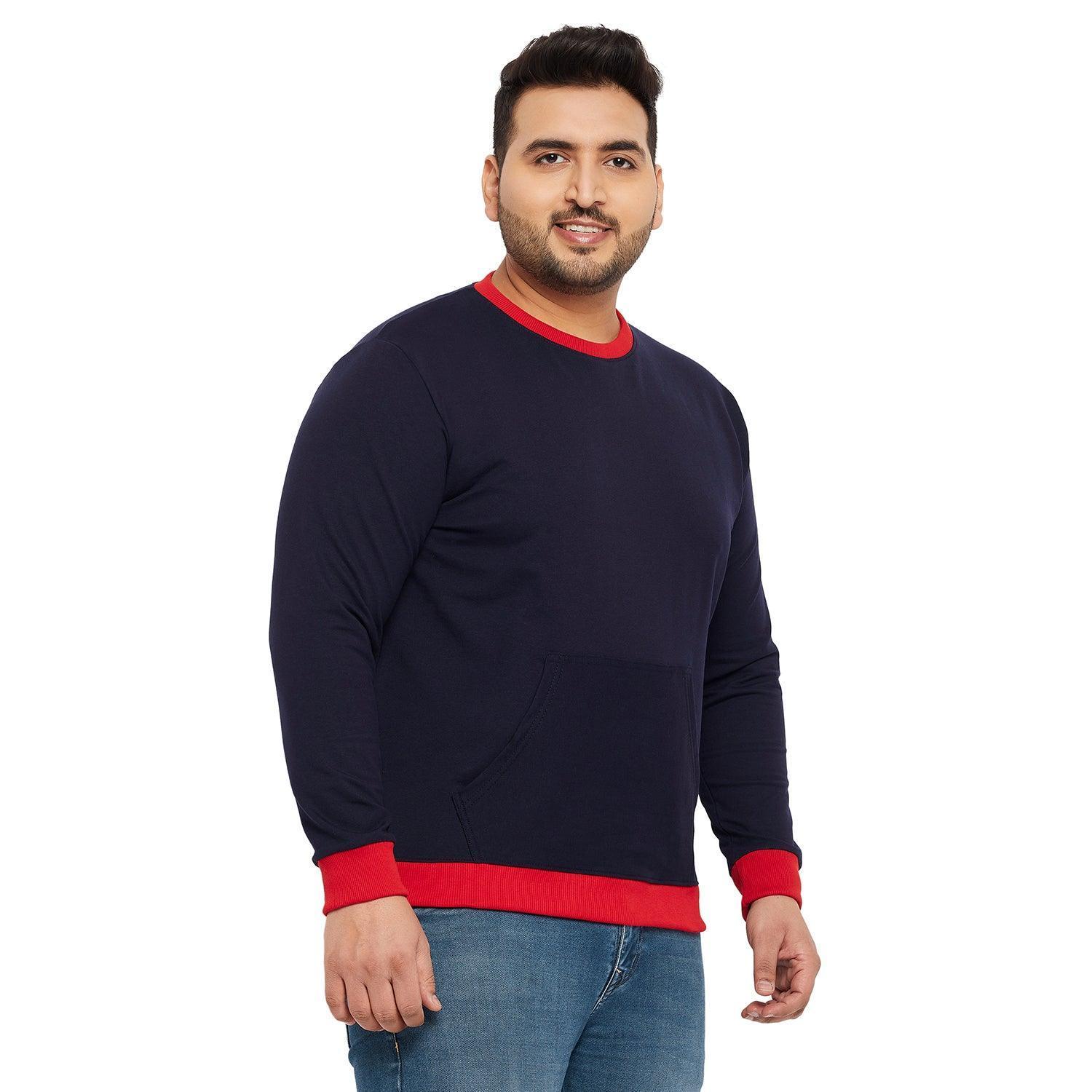 Men Plus Size Lookout Solid Sweatshirt - Image 4