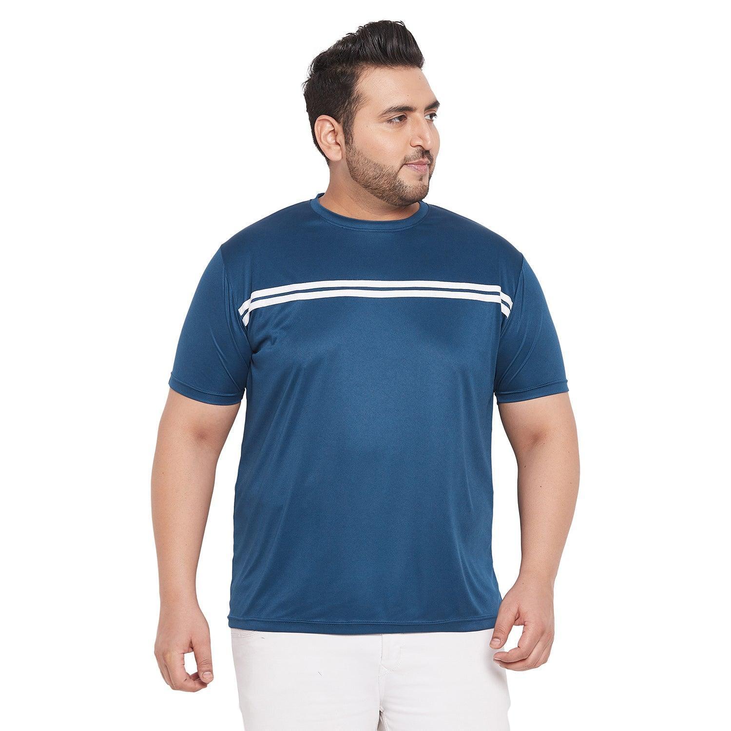 Men Plus Size Lorenzo Solid Round Neck Tshirt - Image 2
