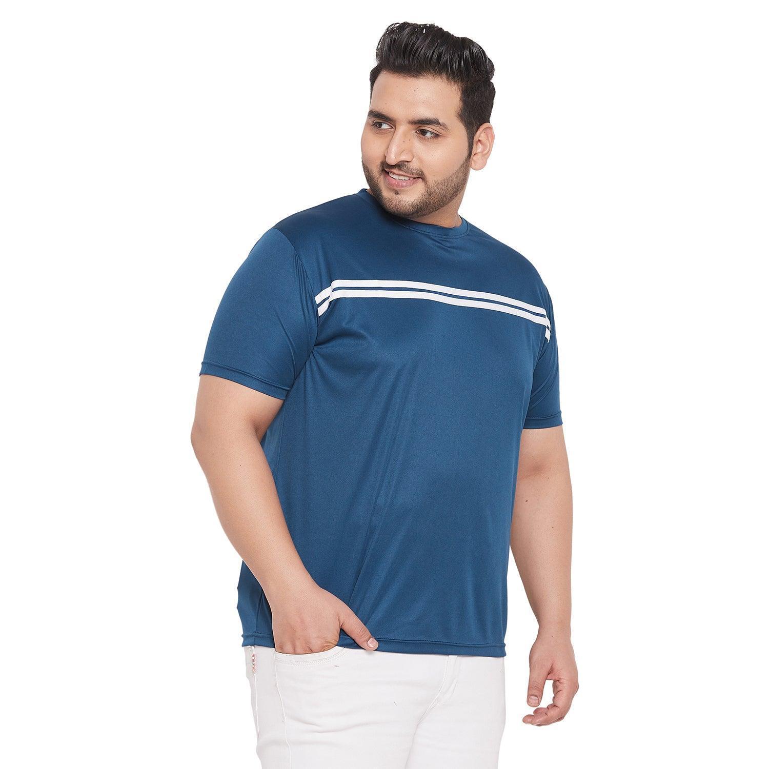 Men Plus Size Lorenzo Solid Round Neck Tshirt - Image 4