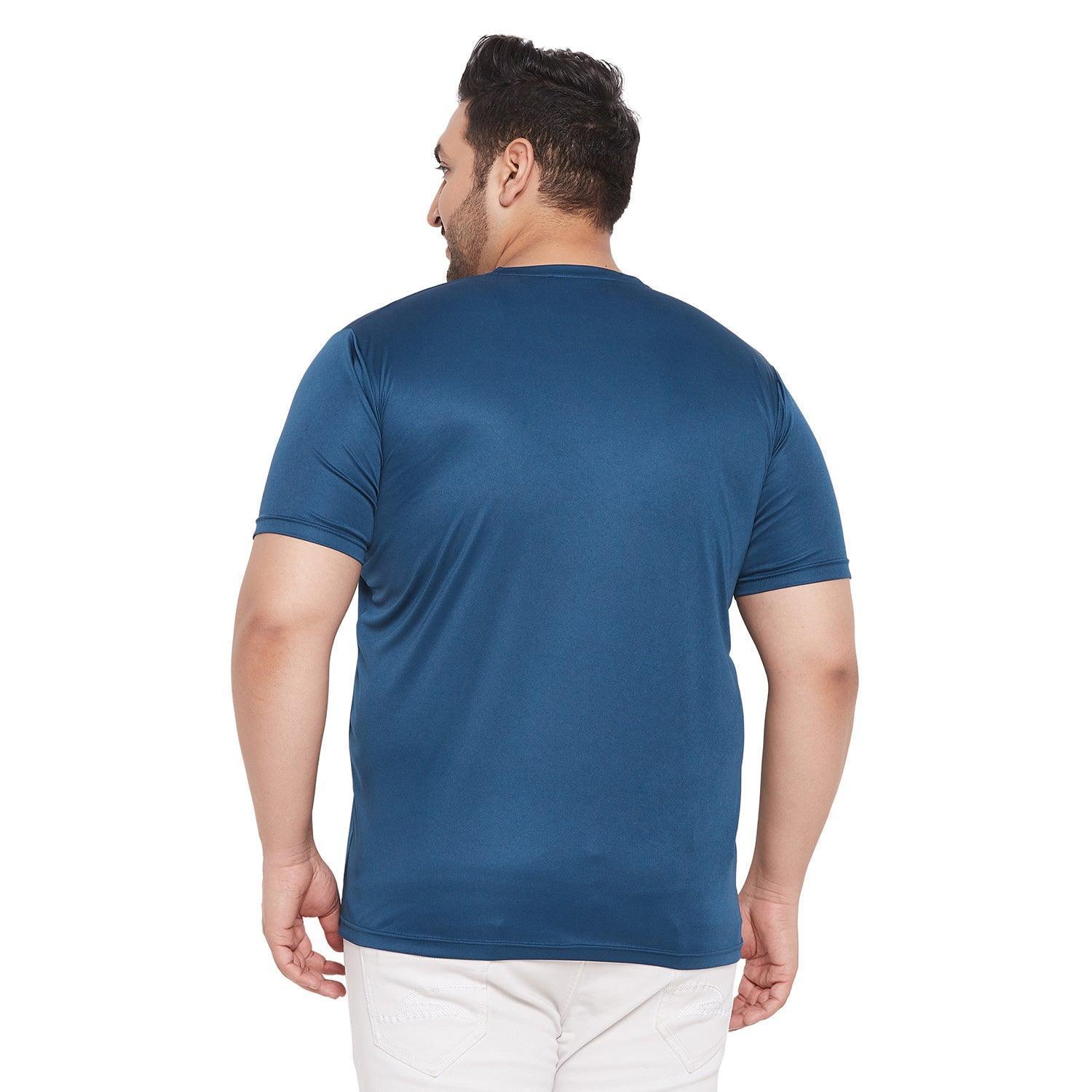 Men Plus Size Lorenzo Solid Round Neck Tshirt - Image 5