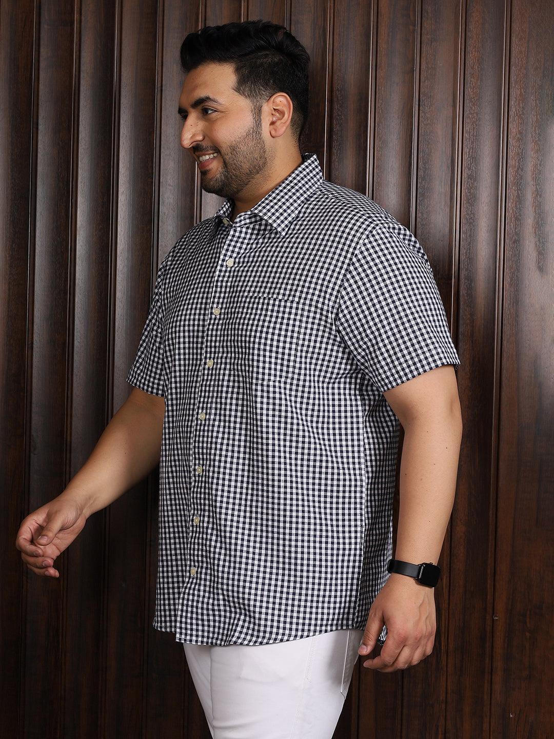 Men Plus Size Lovel Checked Shirt - Image 3