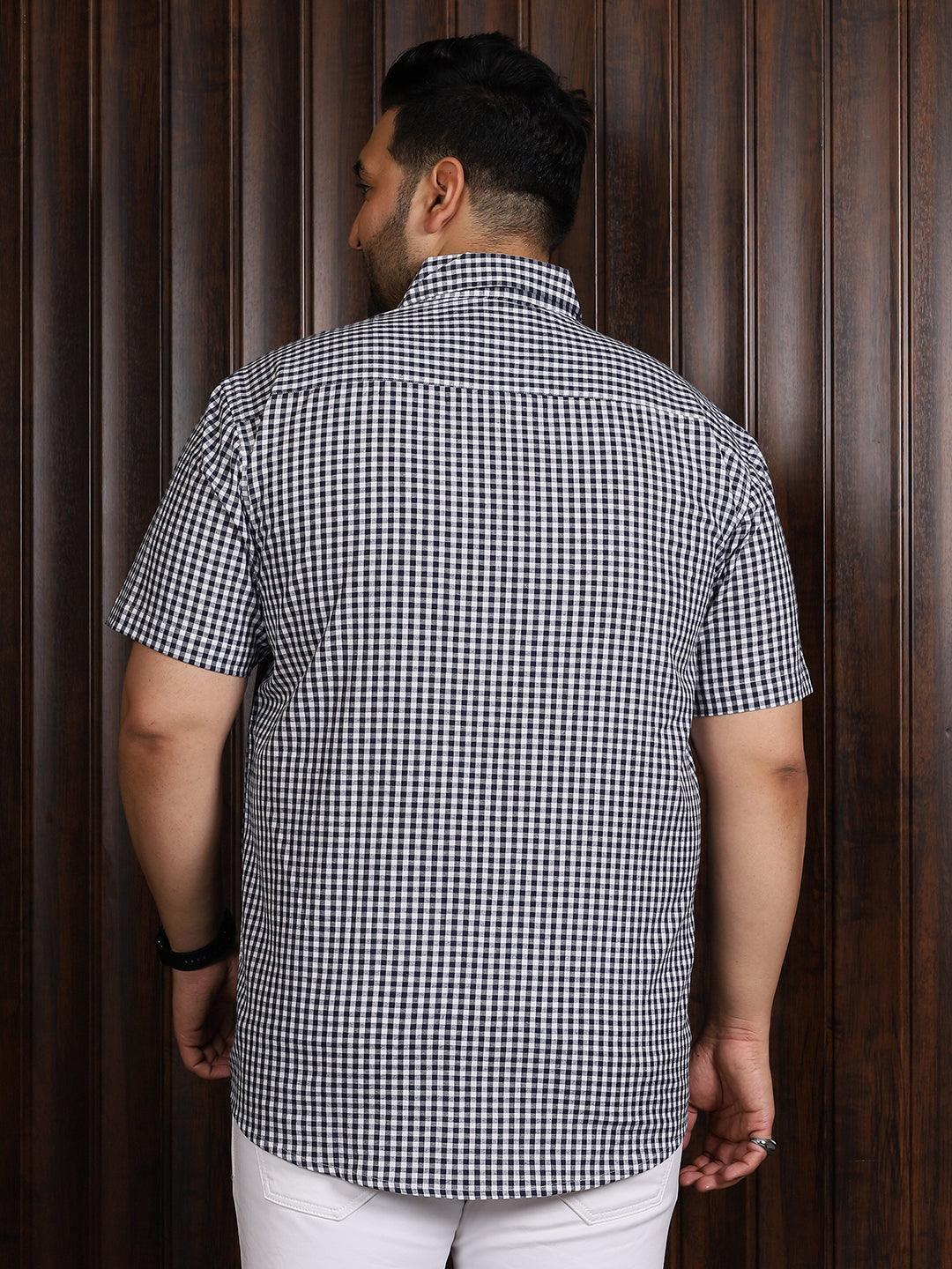Men Plus Size Lovel Checked Shirt - Image 5