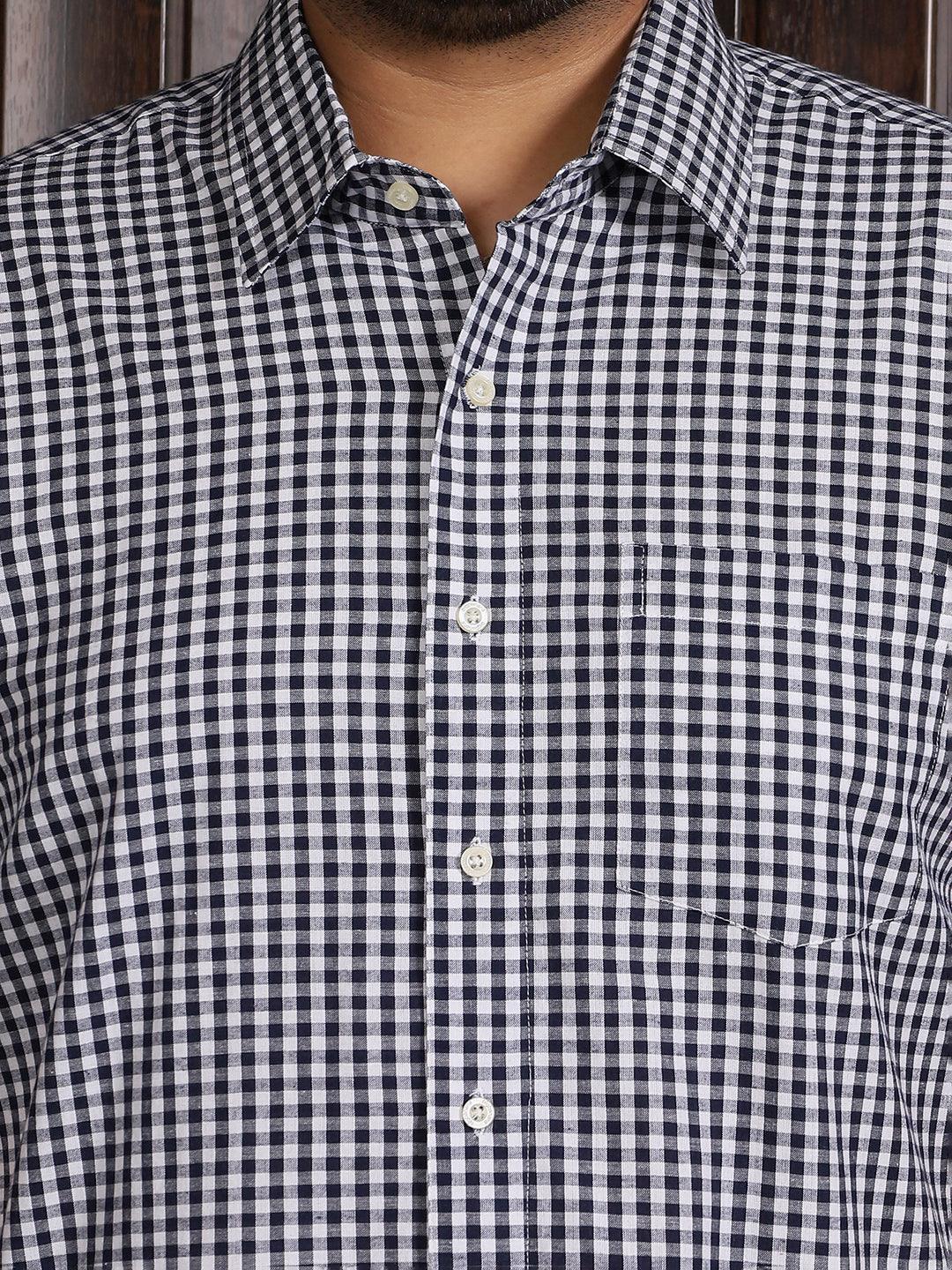 Men Plus Size Lovel Checked Shirt - Image 6