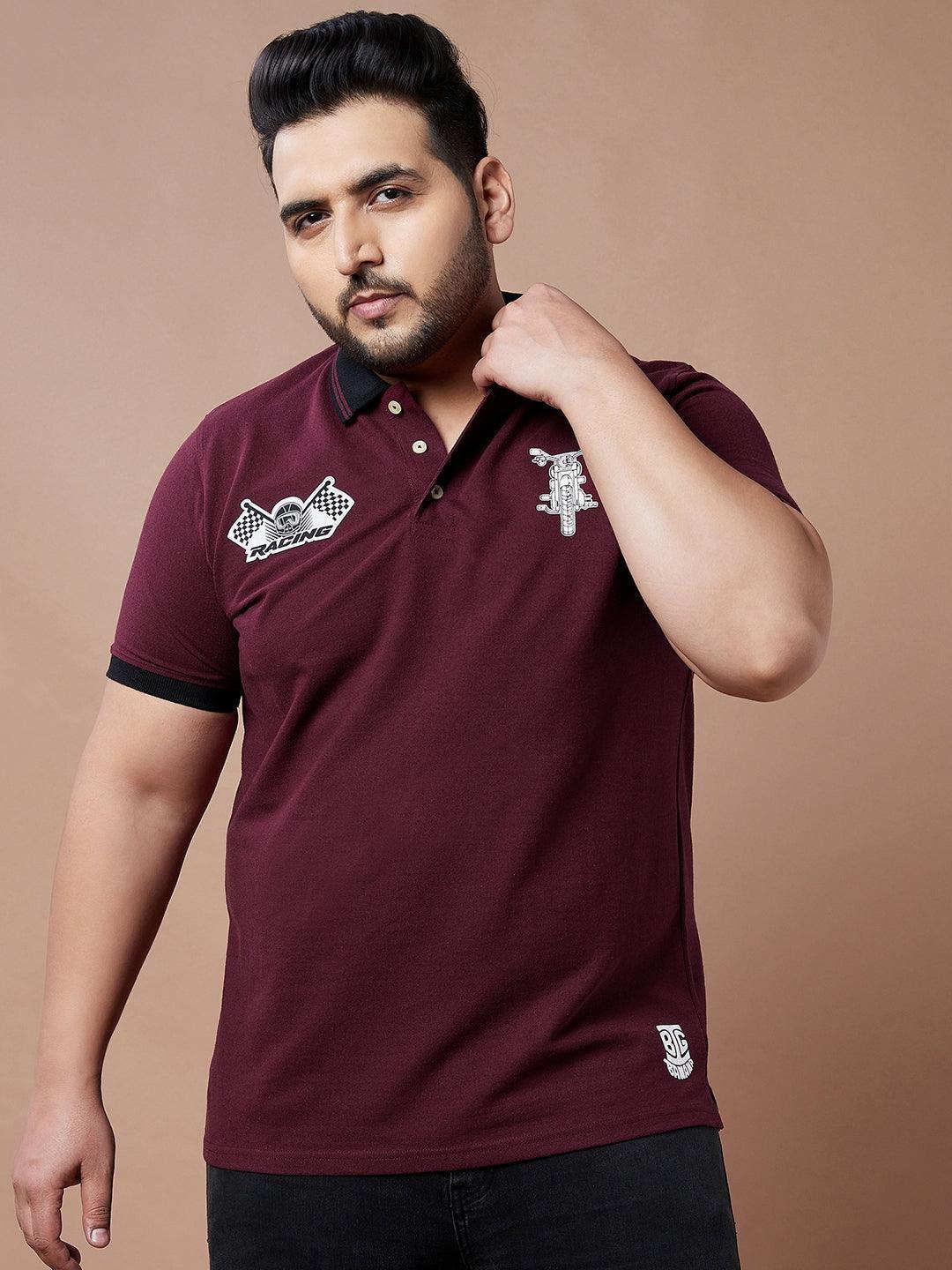 Men Plus Size Lucas Printed Polo Tshirt