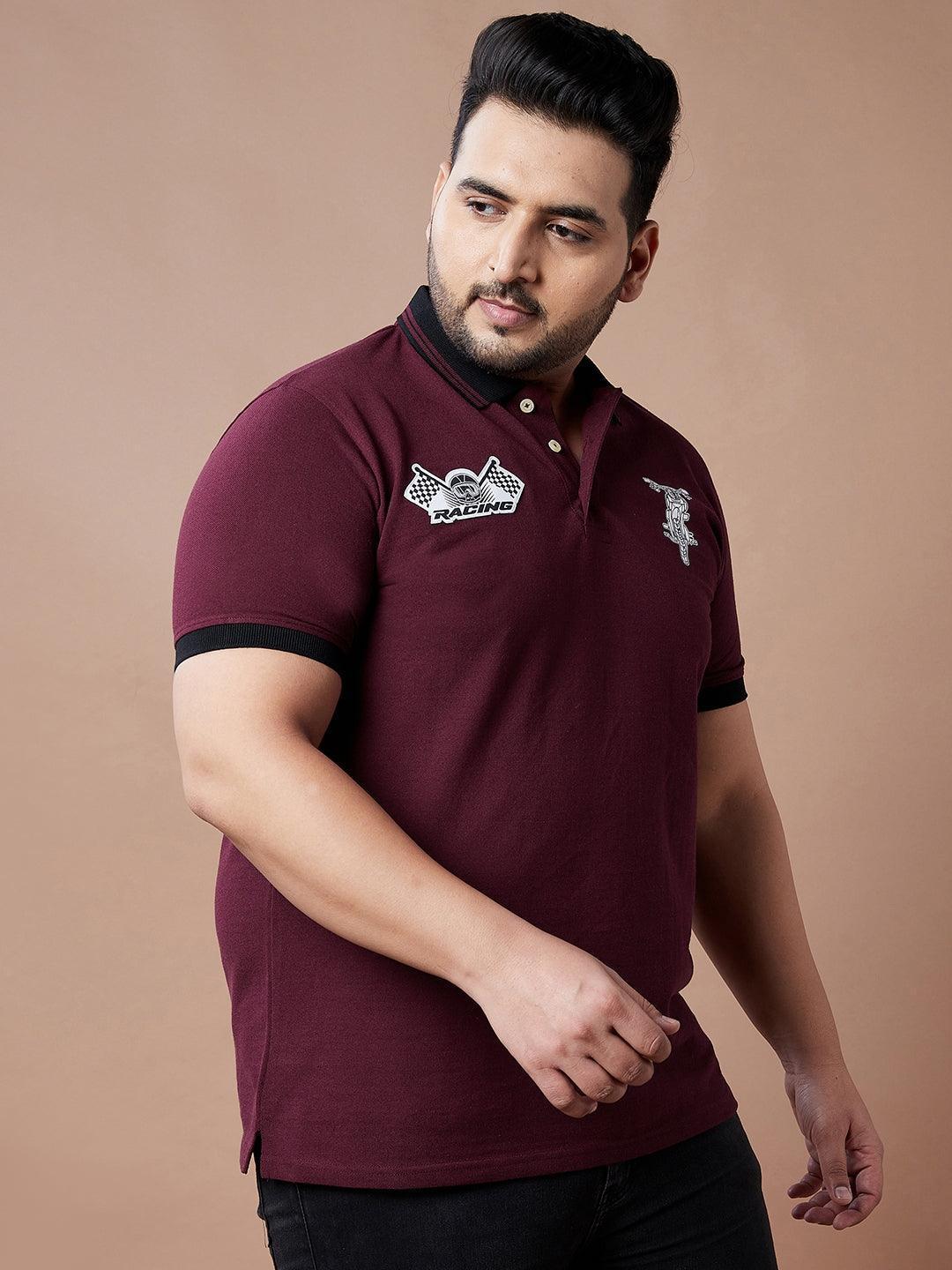 Men Plus Size Lucas Printed Polo Tshirt - Image 4
