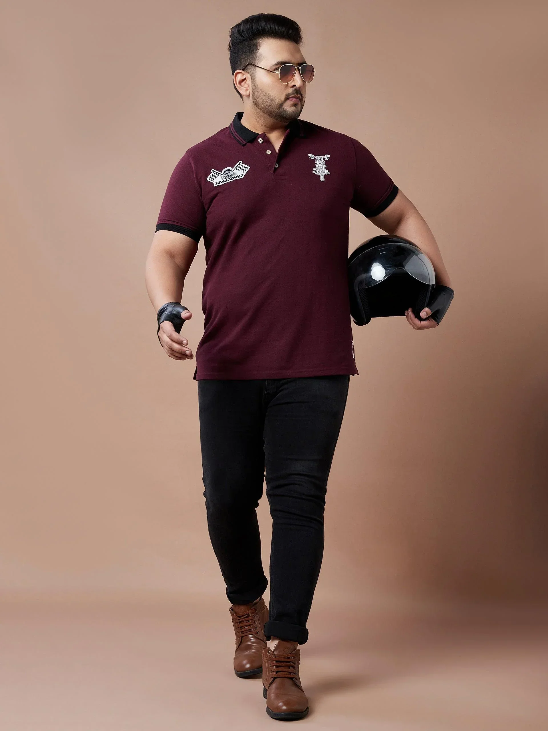 Men Plus Size Lucas Printed Polo Tshirt - Image 7